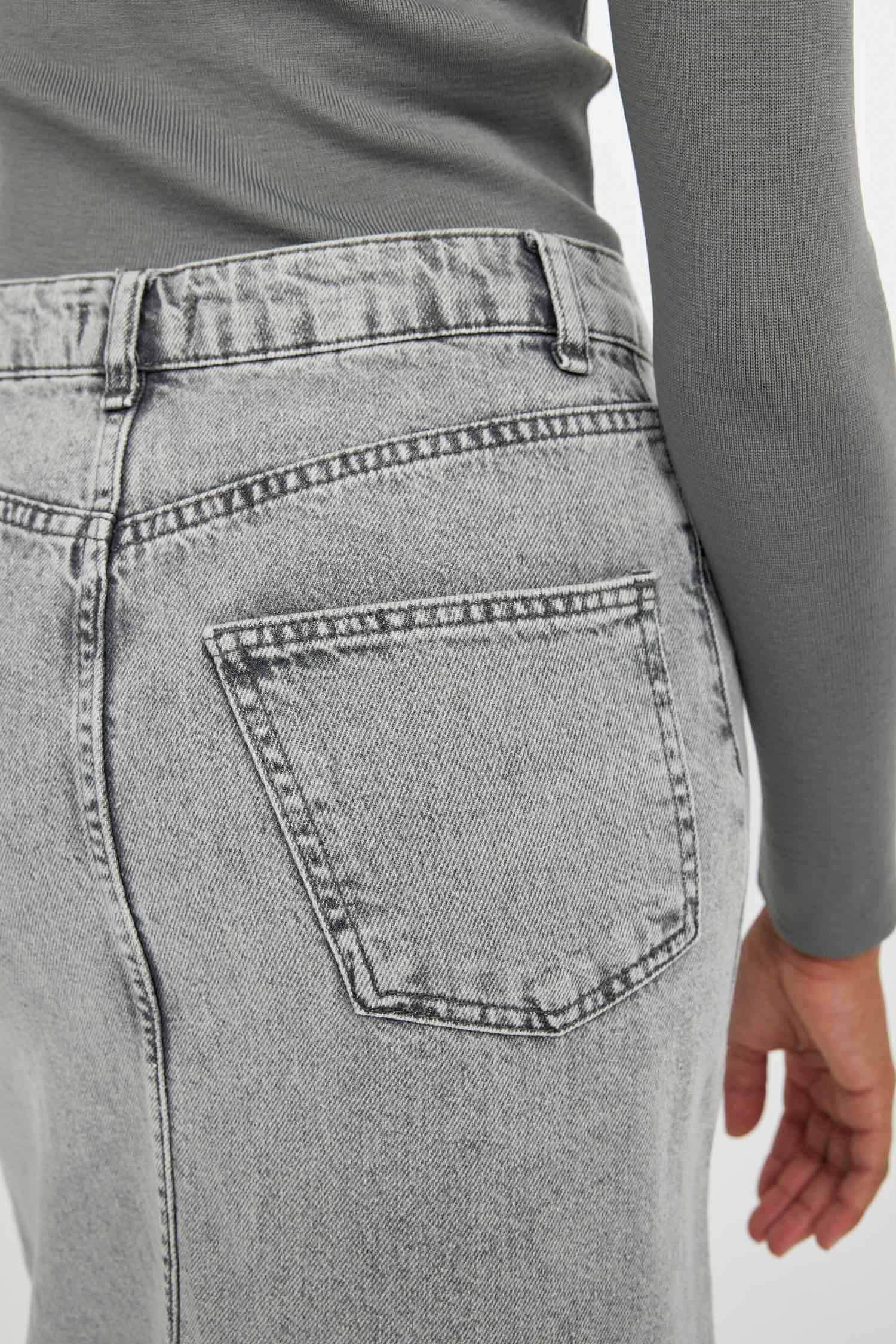 A Kesim Jean Uzun Boy Etek