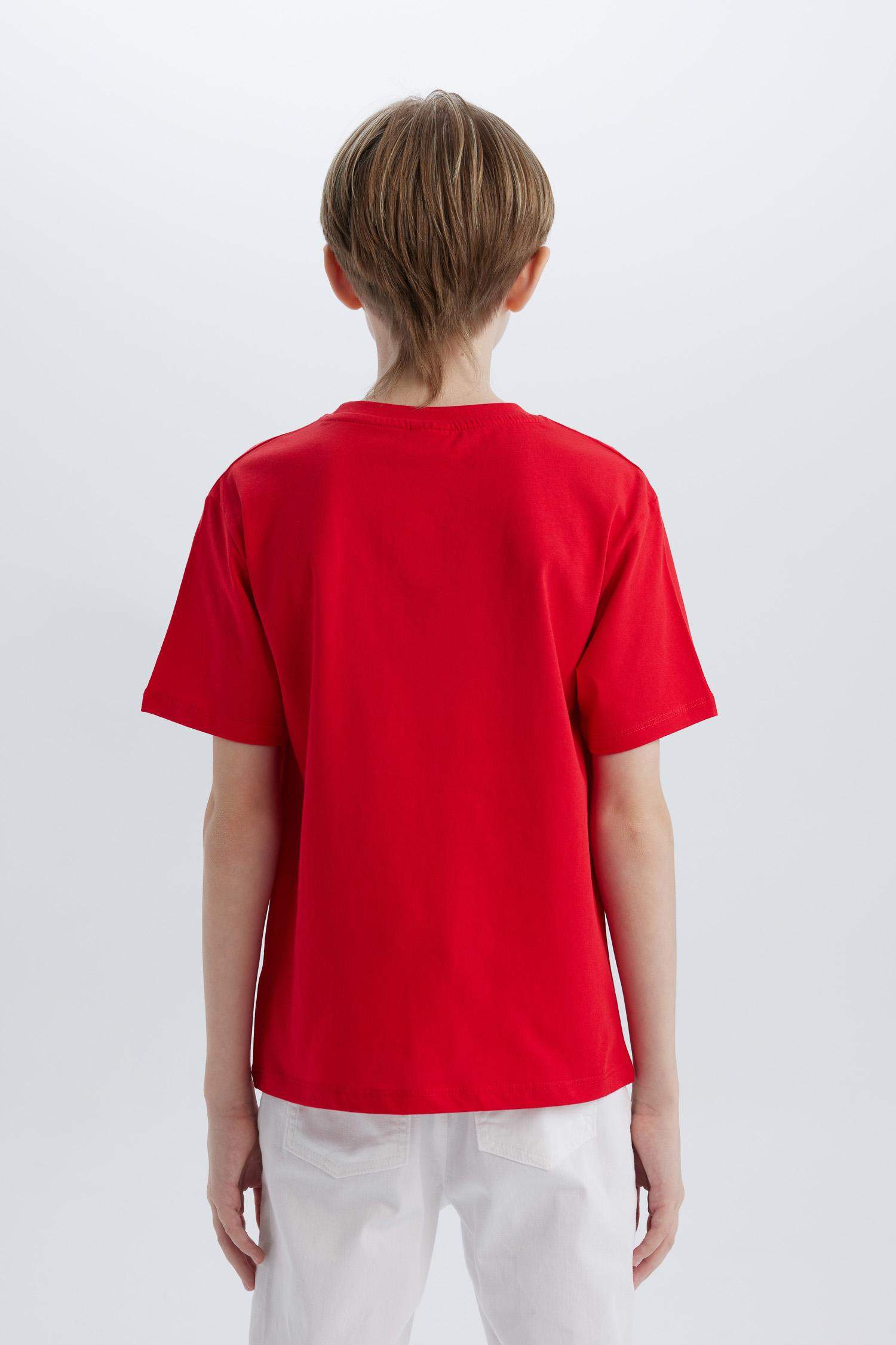 تي شيرت نص ردن ولادي قصة عادية بياخة مستديرة