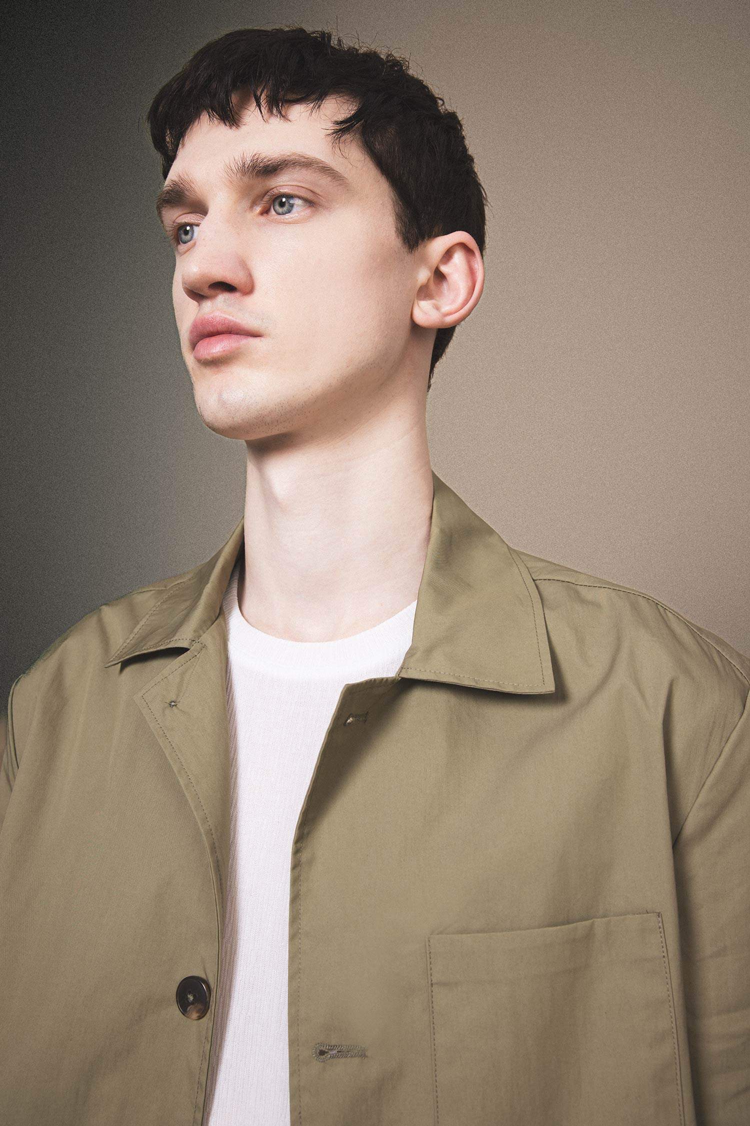 Regular Fit Polo Yaka Düğmeli Cepli Paraşüt Gömlek Ceket