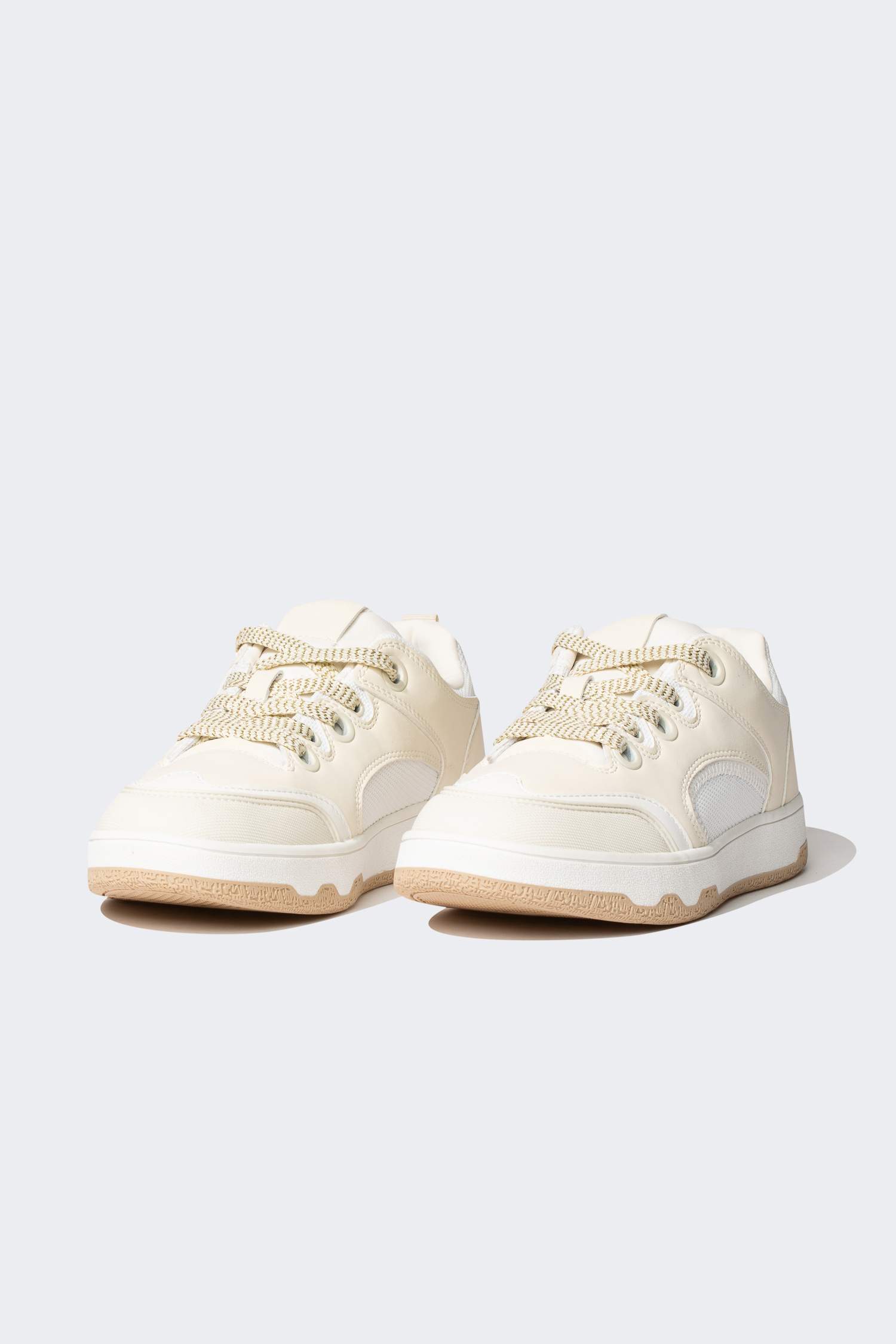 FZ Unisex Non Slip Lace Up Faux Leather Sneakers