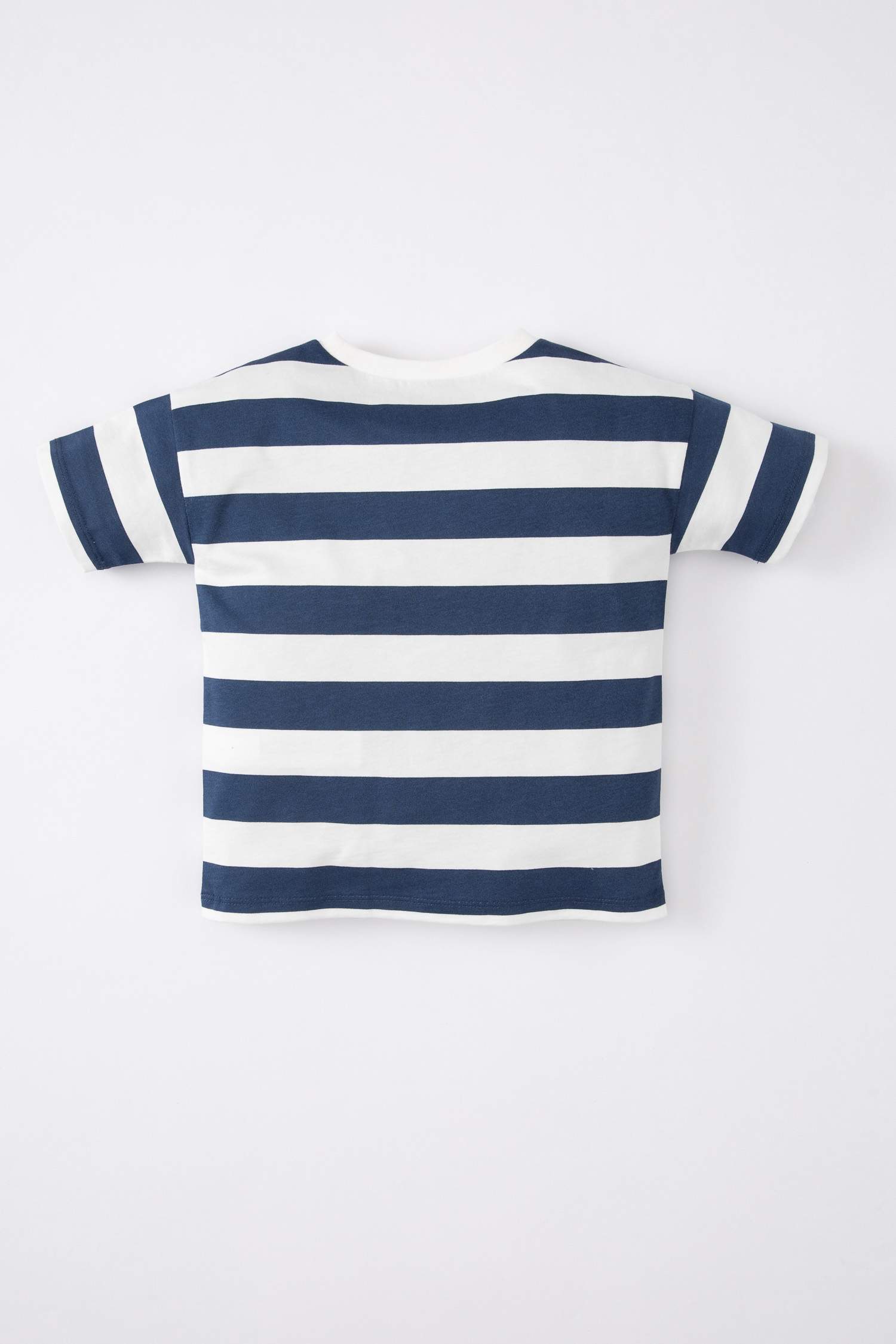 T-Shirt à Manches Courtes à Rayures et Col rond pour Bébé Garçon