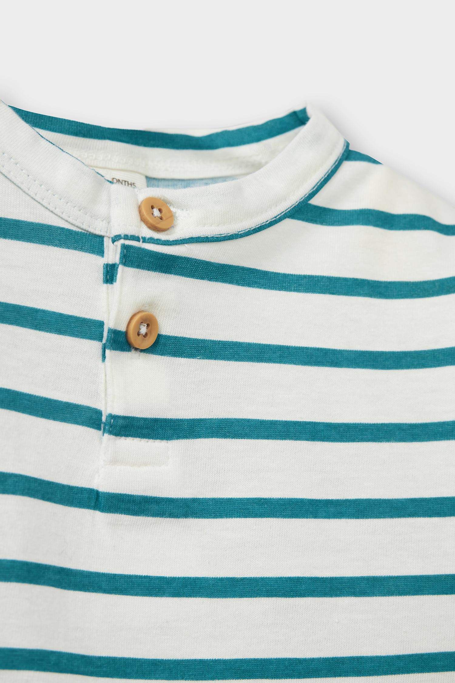 Ensemble T-shirt rayé et Short à taille élastique pour bébé garçon