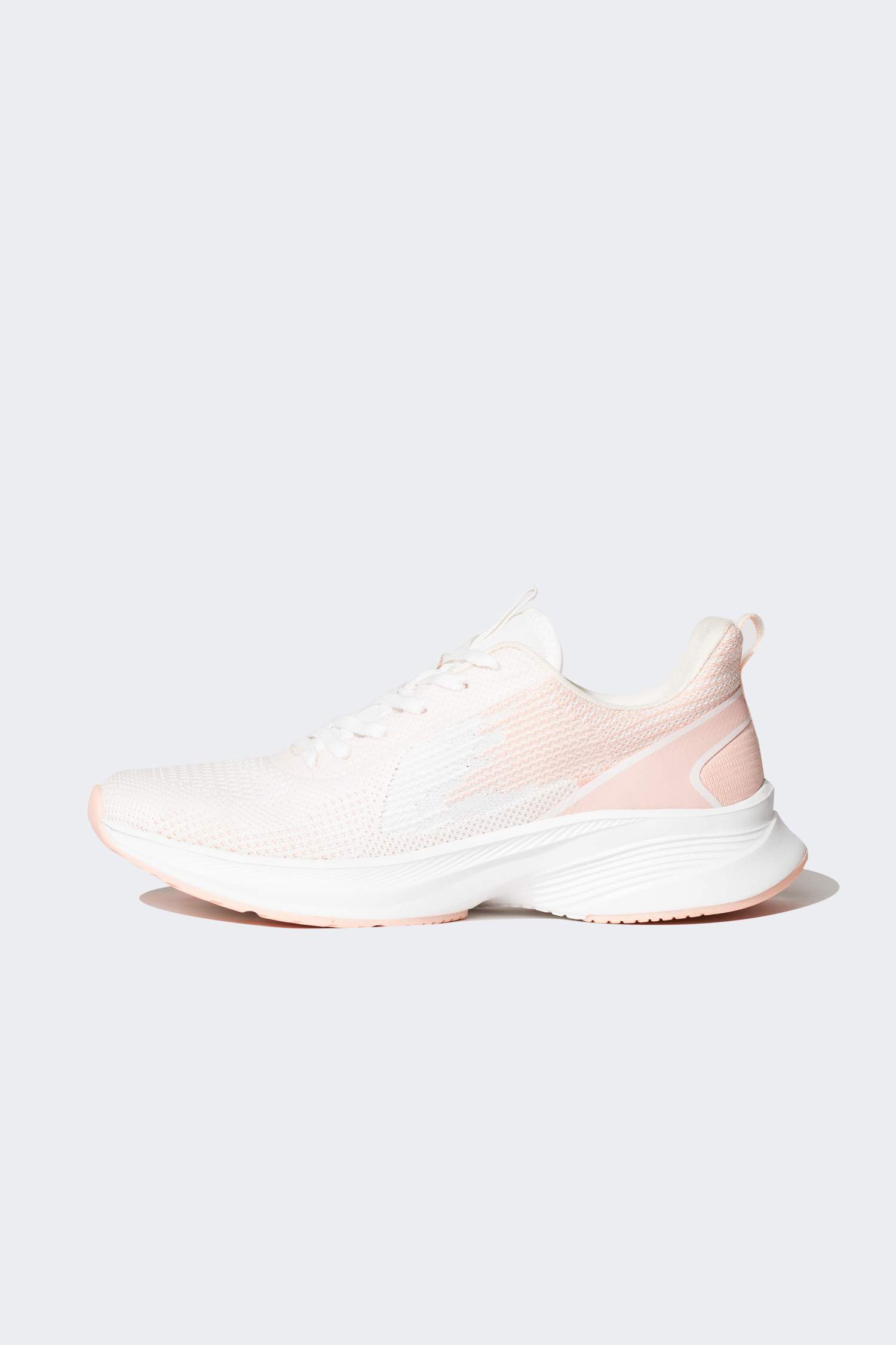 Woman Serrated Sole Lace Up Sports Shoes