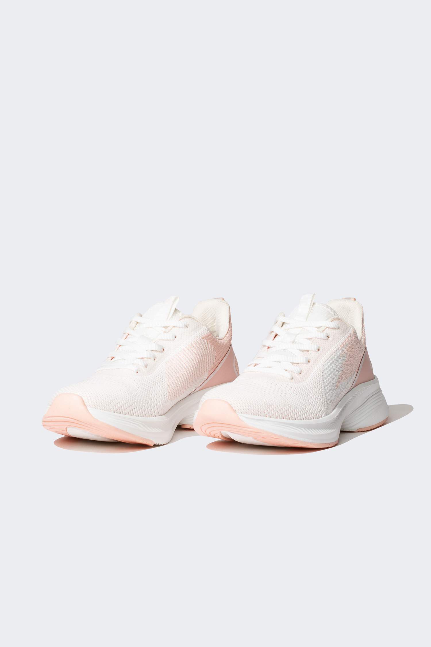 Woman Serrated Sole Lace Up Sports Shoes