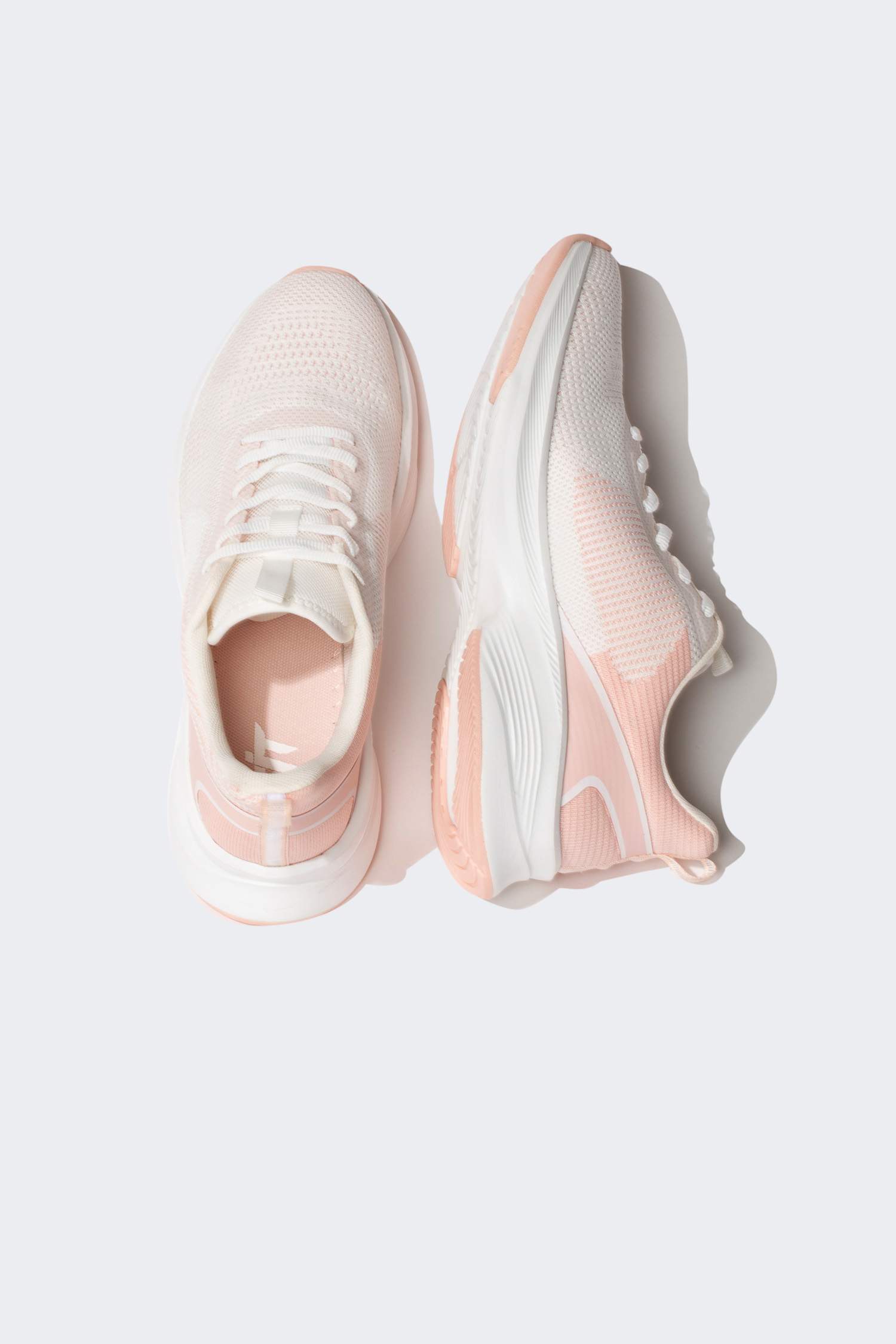 Woman Serrated Sole Lace Up Sports Shoes