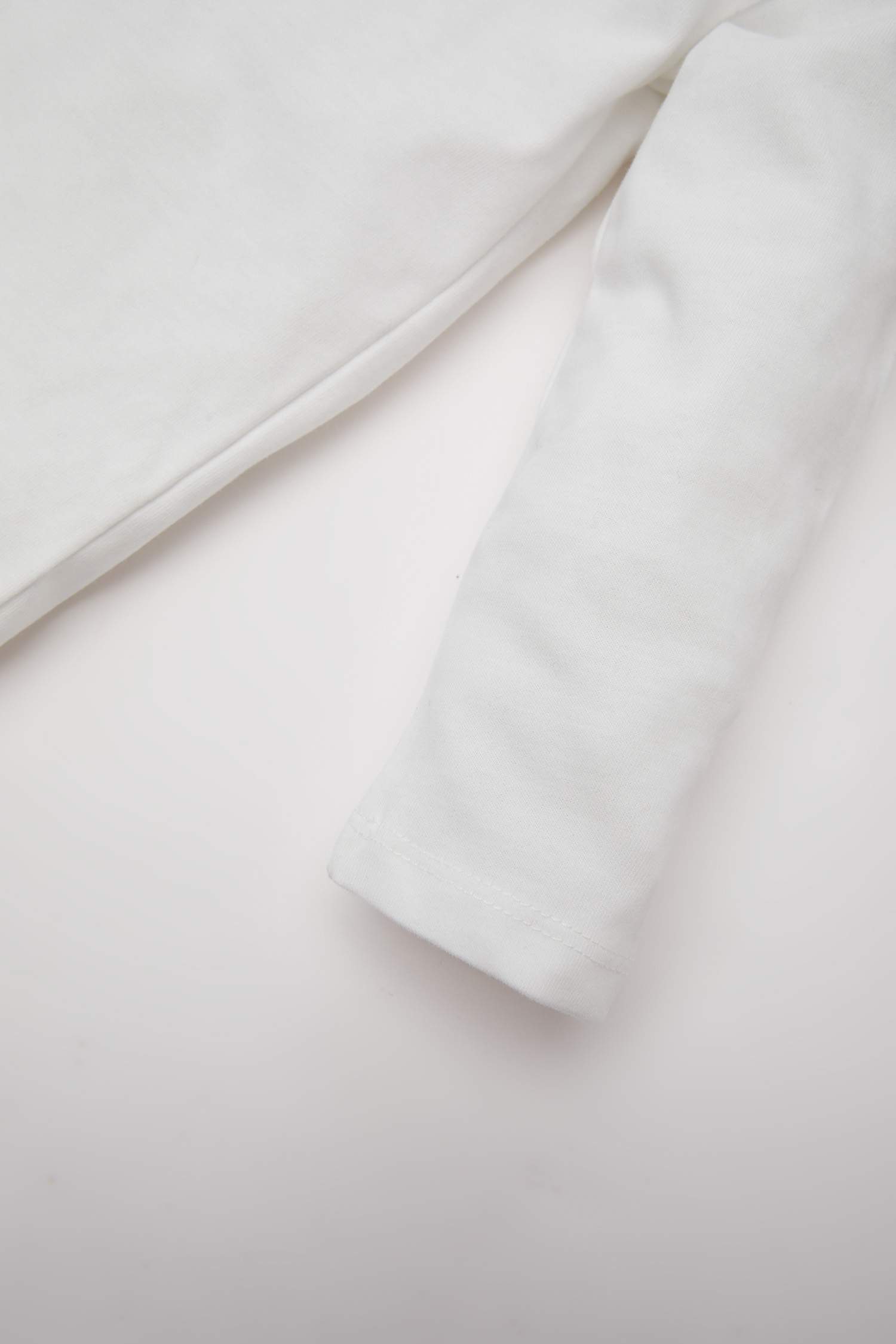 Erkek Bebek Bisiklet Yaka Basic Düz Uzun Kollu Tişört