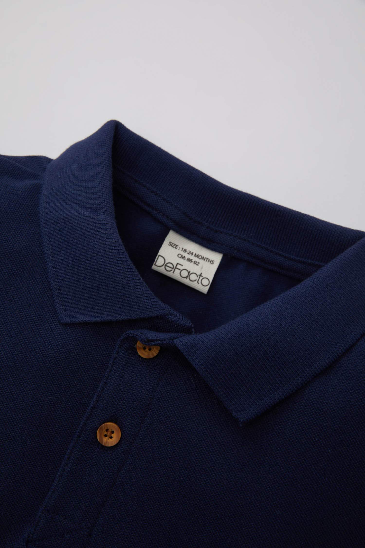 Baby Boy Polo Neck Pique Short Sleeve T-Shirt