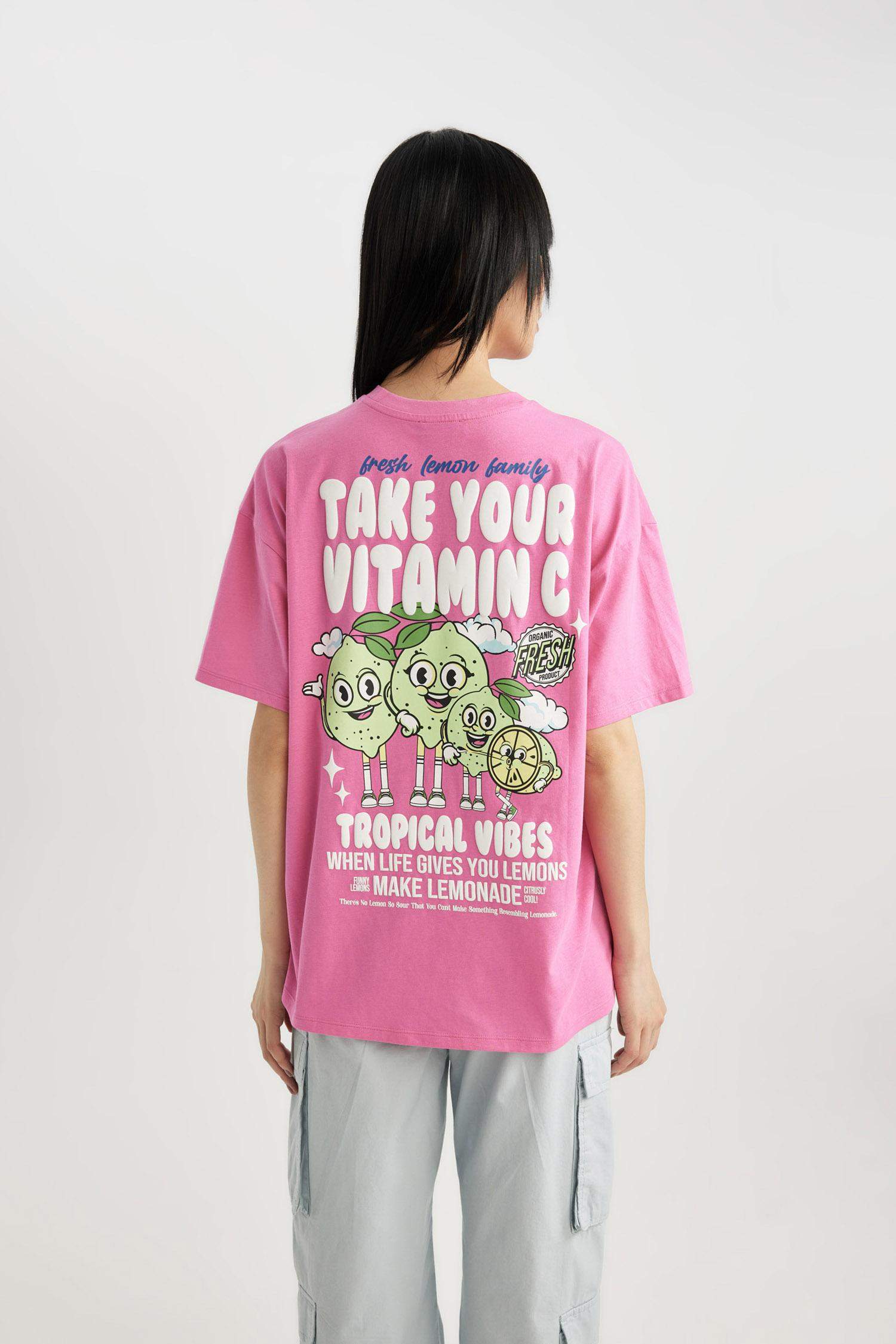 تي شيرت اوفر سايز نص كم لعيد الحب للجنسين