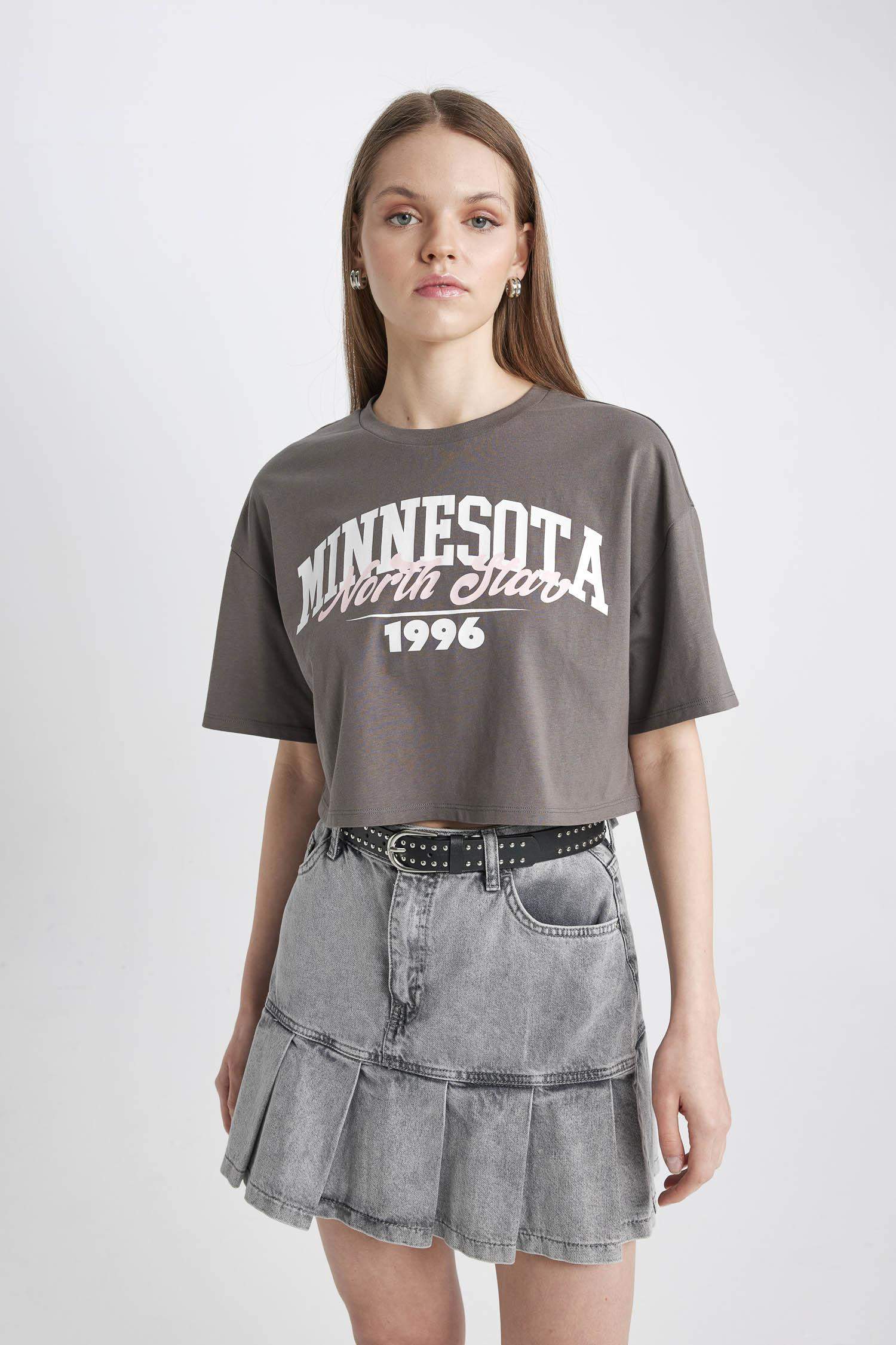 Coool Oversize Geniş Kalıp Baskılı Kısa Kollu Tişört