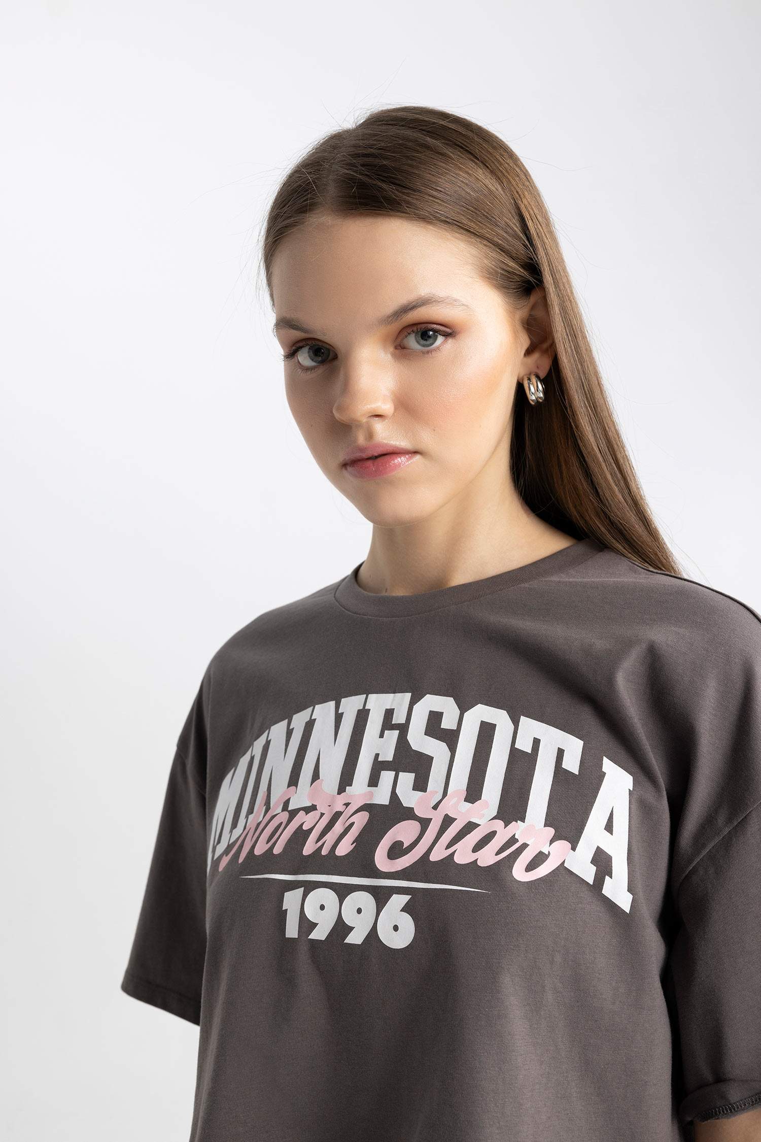 Coool Oversize Geniş Kalıp Baskılı Kısa Kollu Tişört