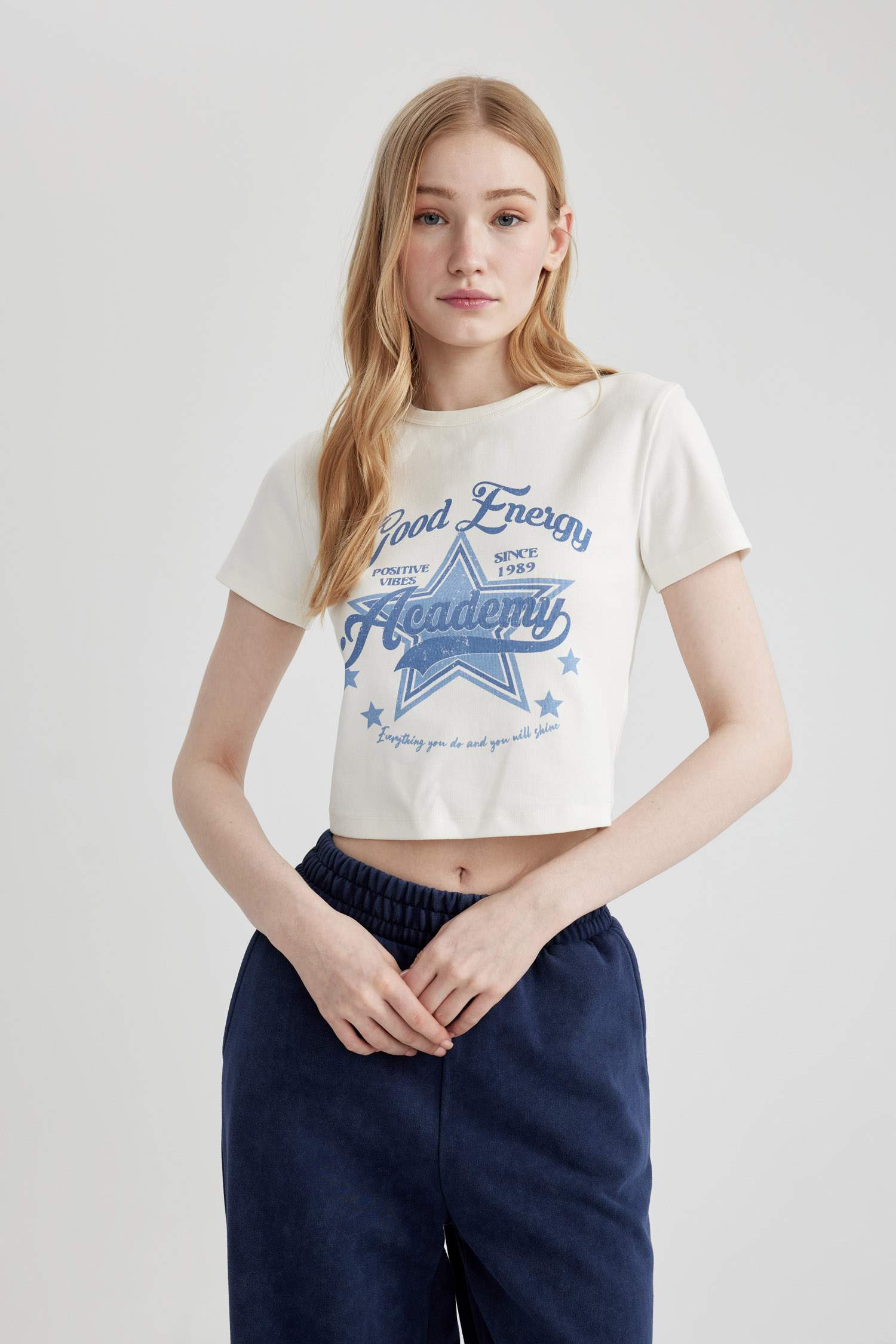 Fitted Printed Short Sleeve T-Shirt