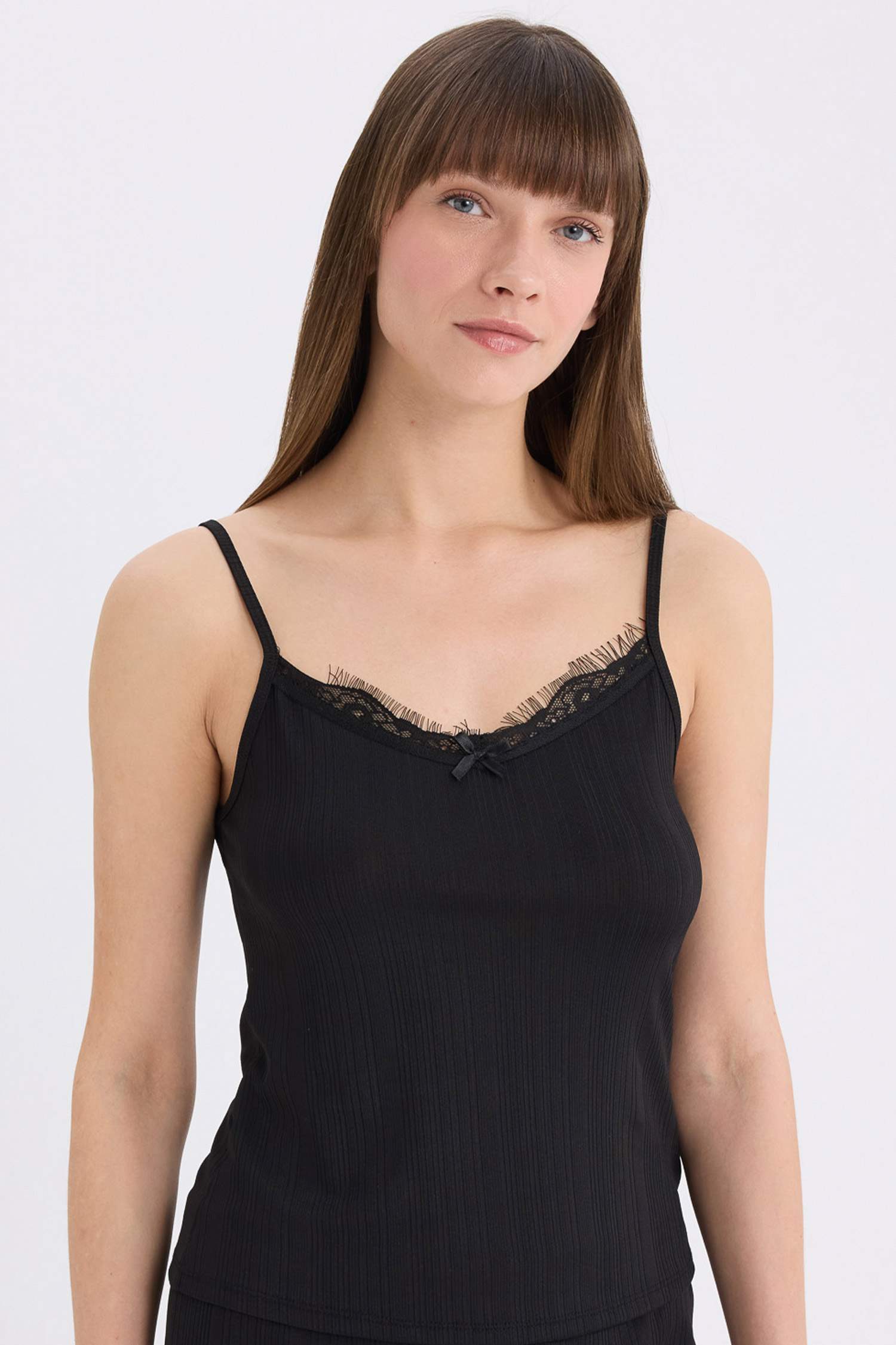 Верх пижамы новогодний на бретельках, Fall in Love