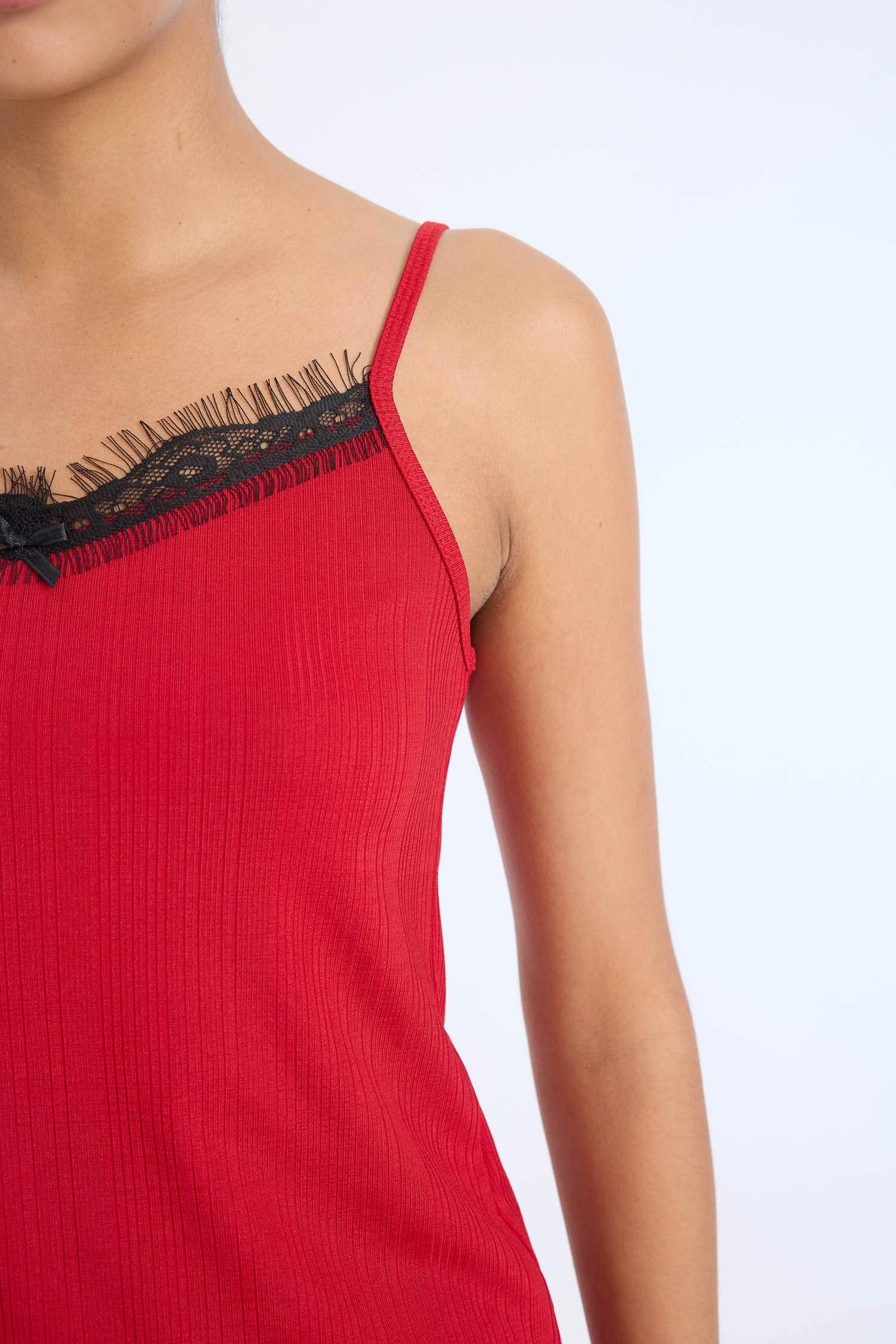 Yılbaşı Temalı Askılı Pijama Üstü-Fall in Love