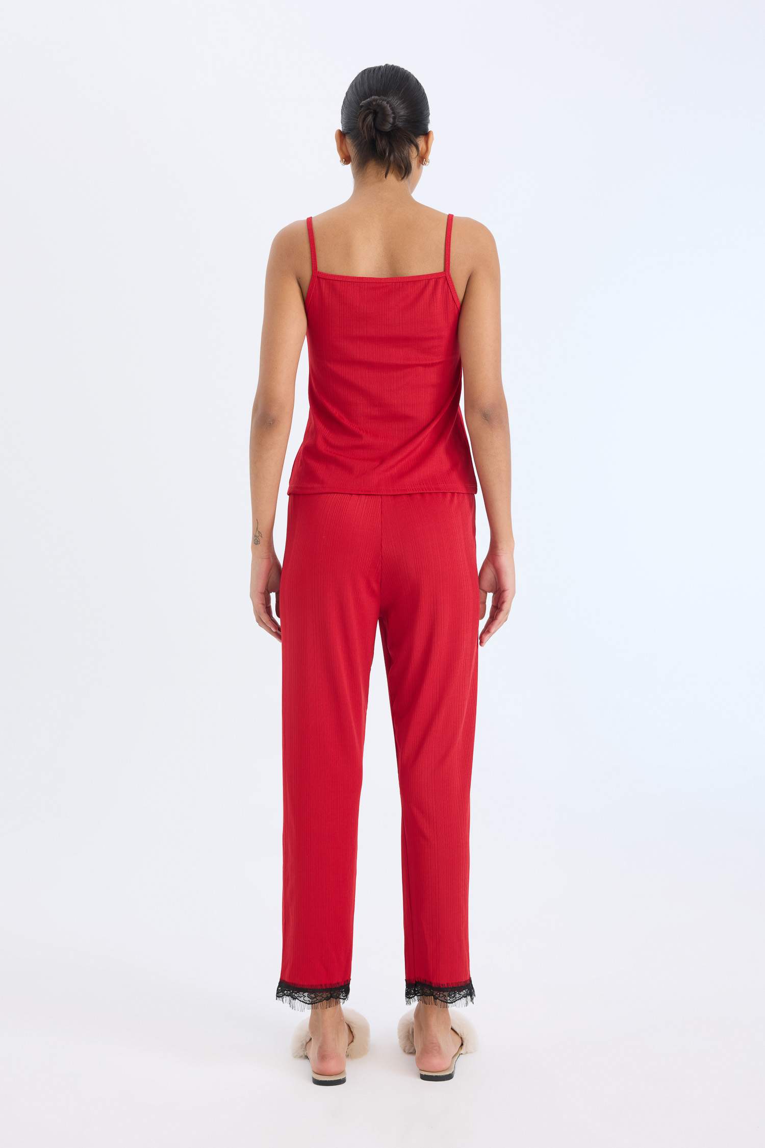 Yılbaşı Temalı Regular Fit Beli Lastikli Casual Pijama Altı