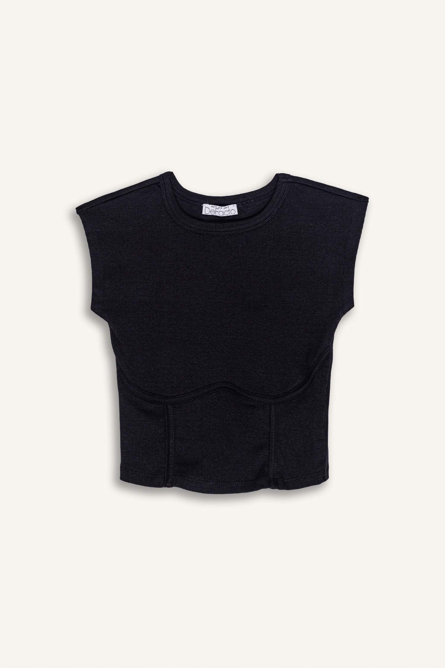 Slim Fit Crew Neck Camisole Short Sleeve T-Shirt