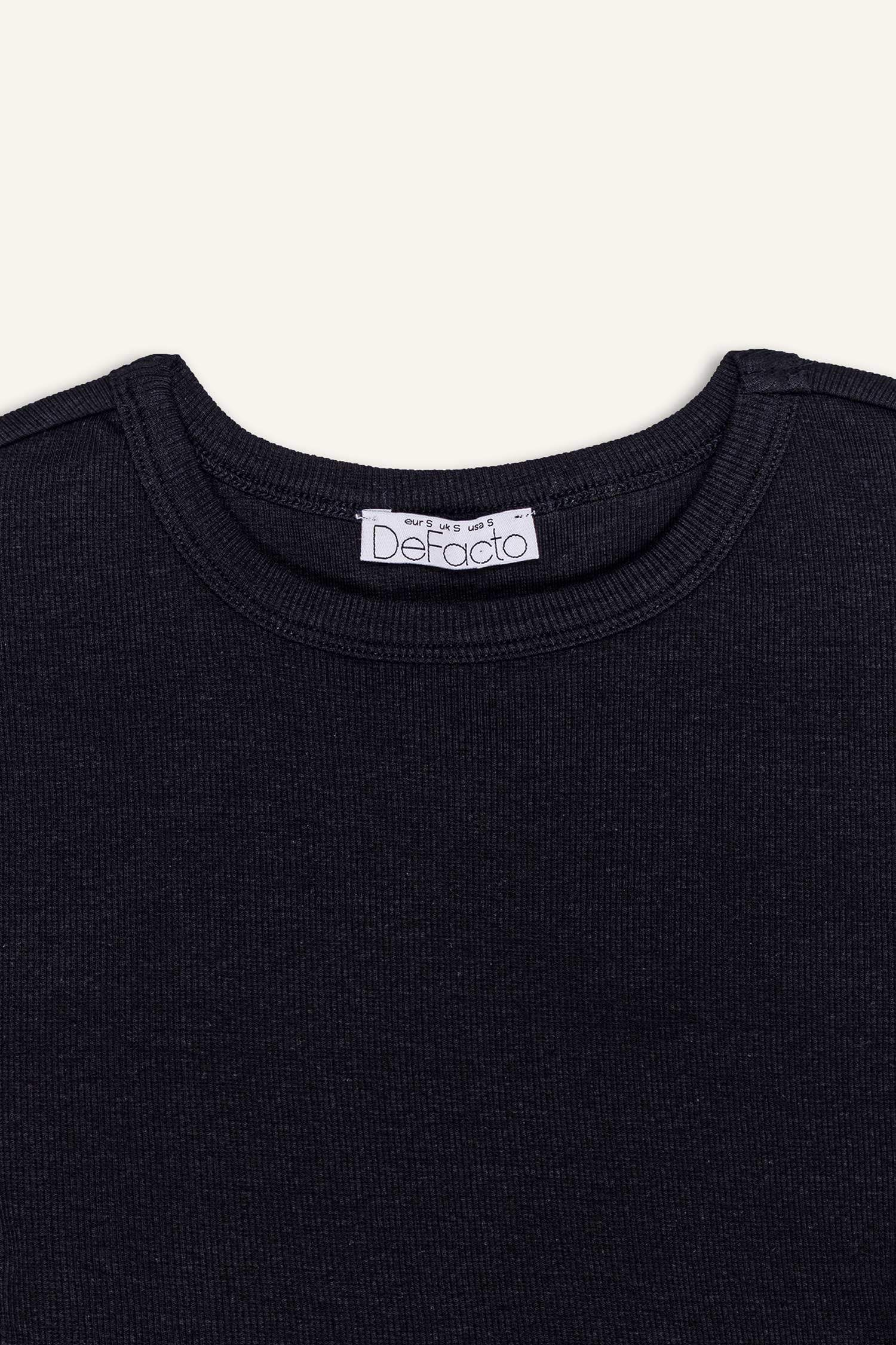 Slim Fit Crew Neck Camisole Short Sleeve T-Shirt