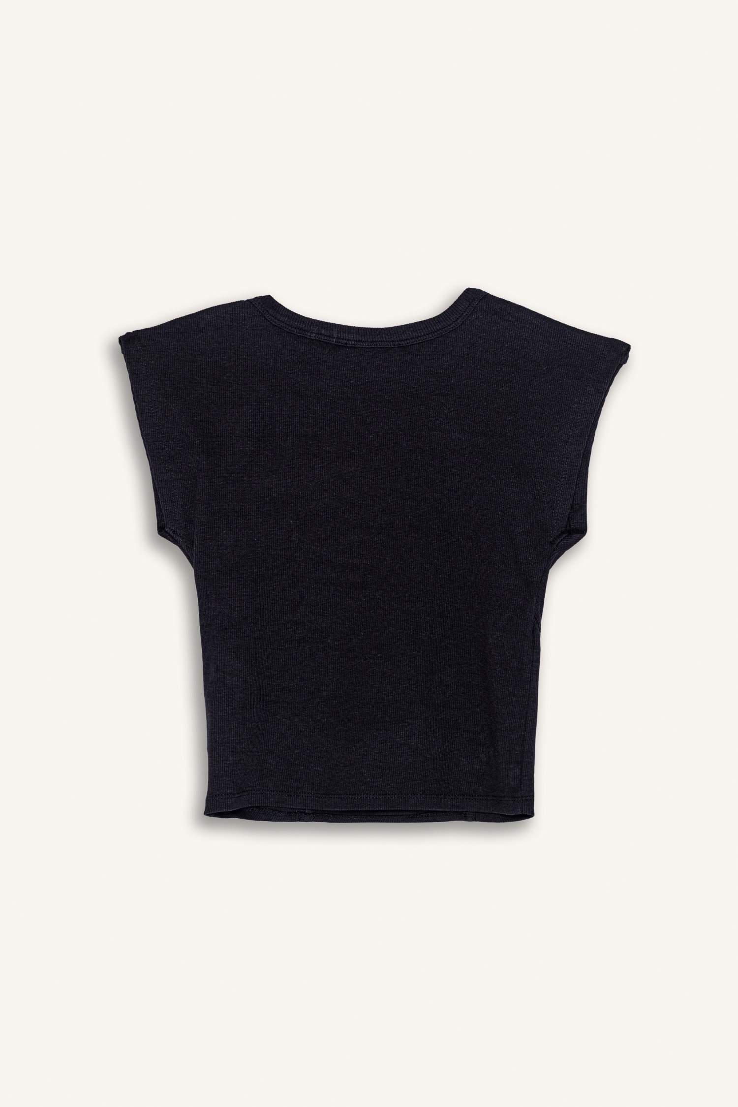 Slim Fit Crew Neck Camisole Short Sleeve T-Shirt