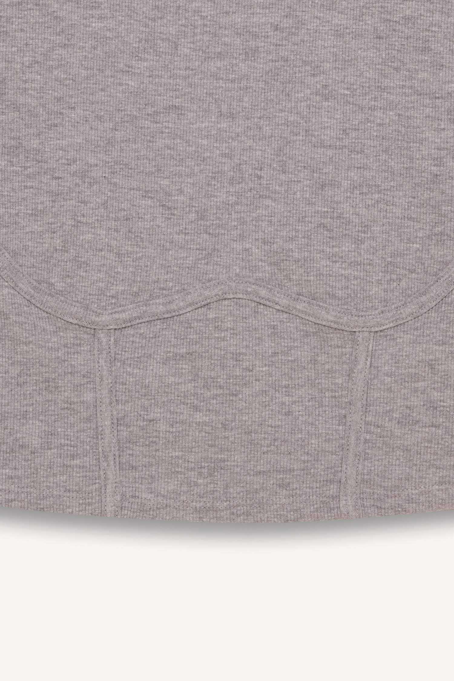 Slim Fit Crew Neck Camisole Short Sleeve T-Shirt