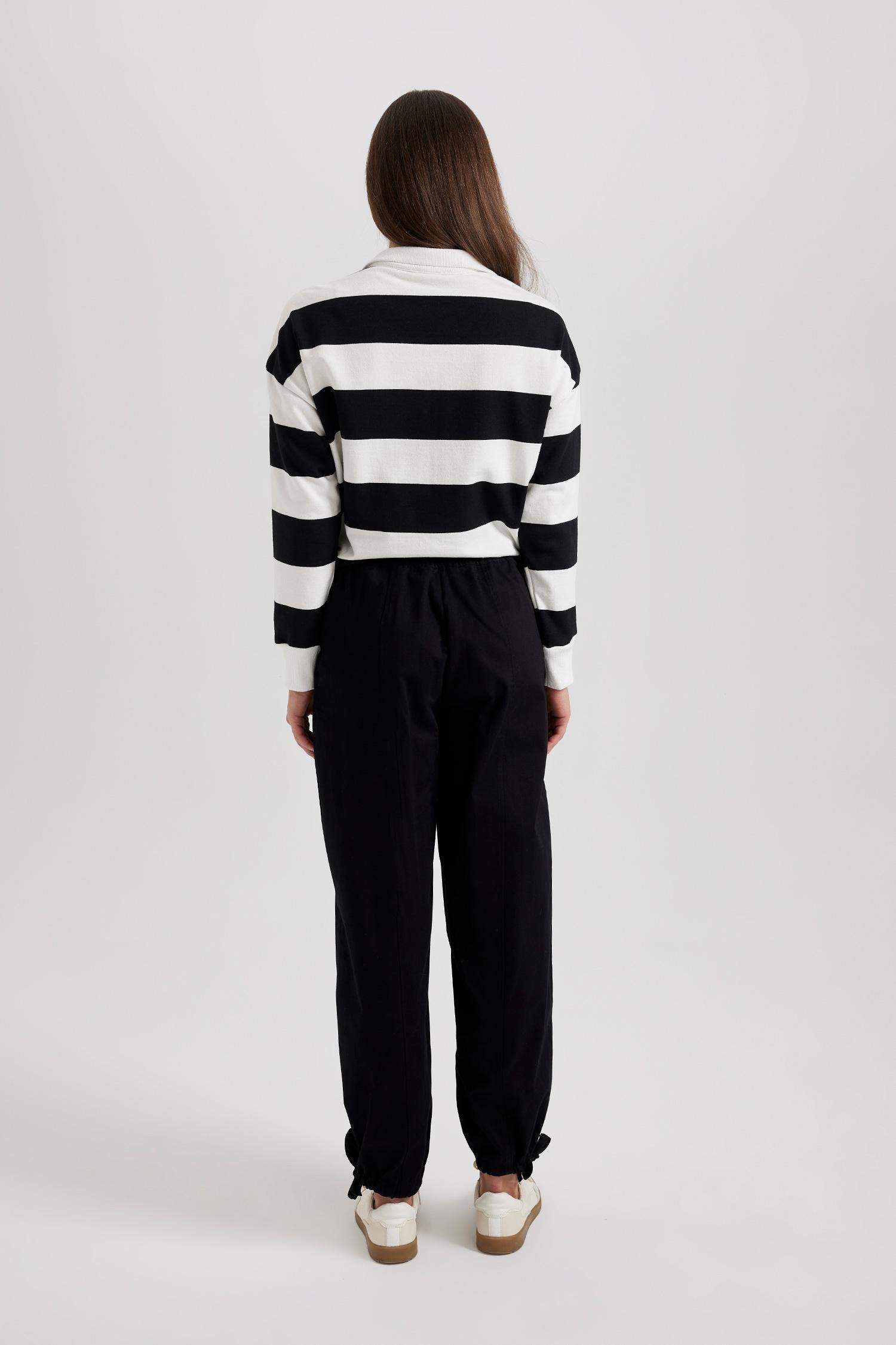 Beli Paçası Lastikli Geniş Paça Jogger Pantolon