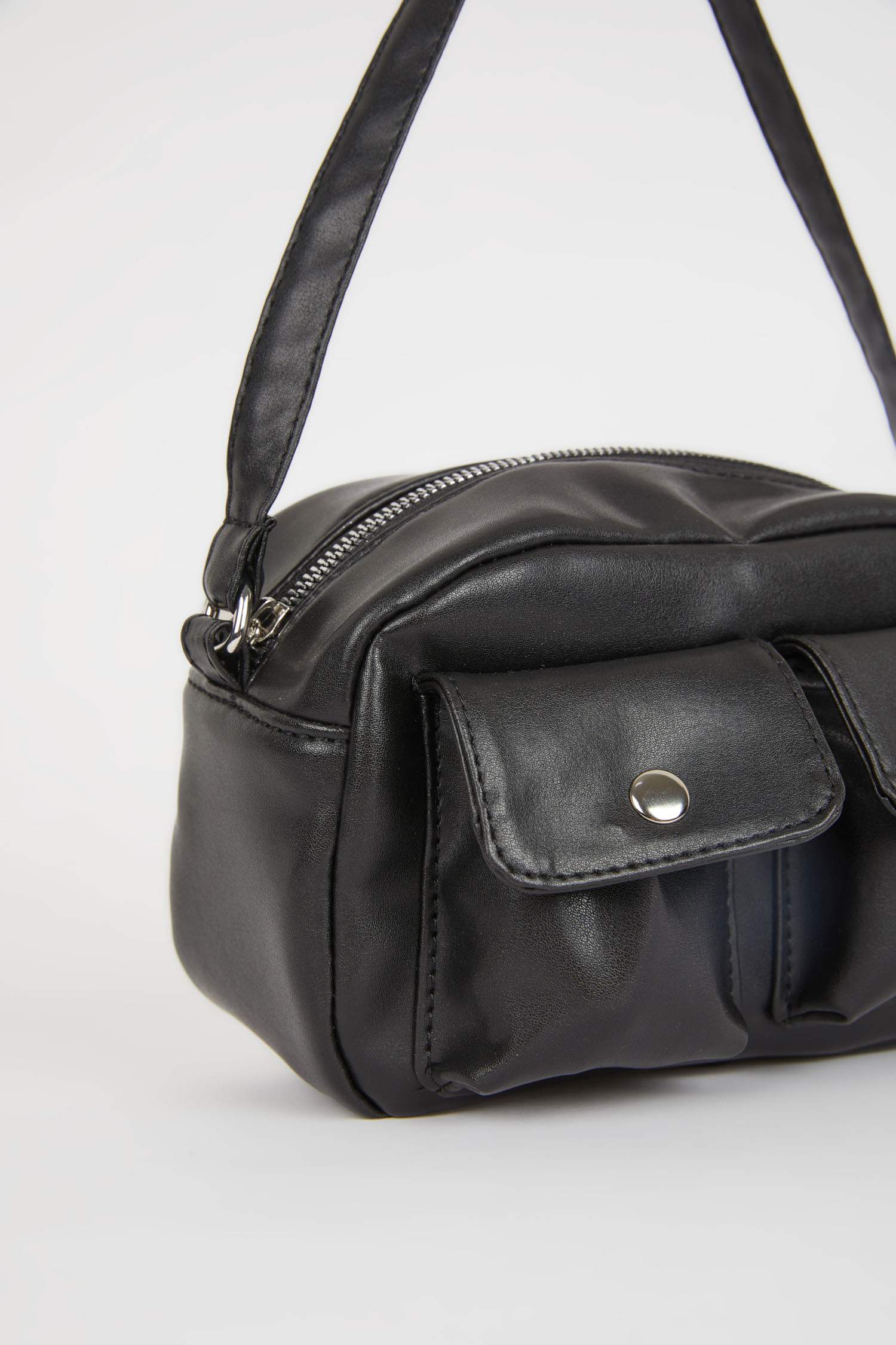Faux Leather Hand Bag