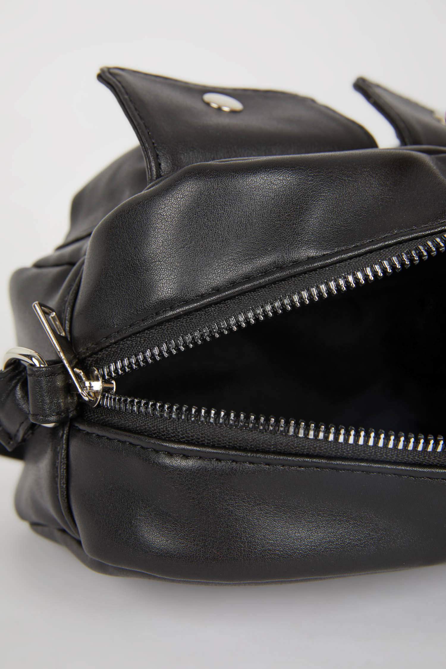 Faux Leather Hand Bag