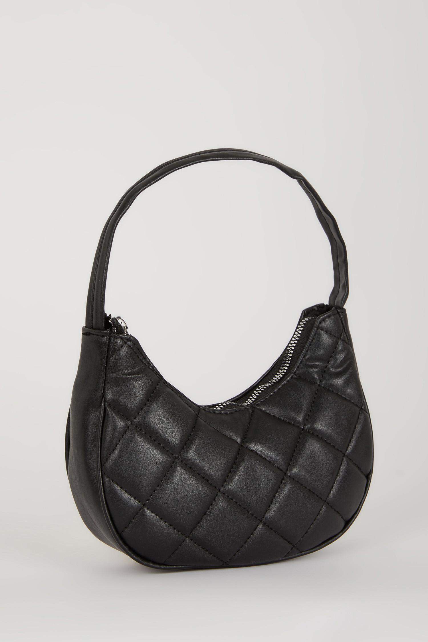 شنطة كتف حريمي أسود جلد صناعي