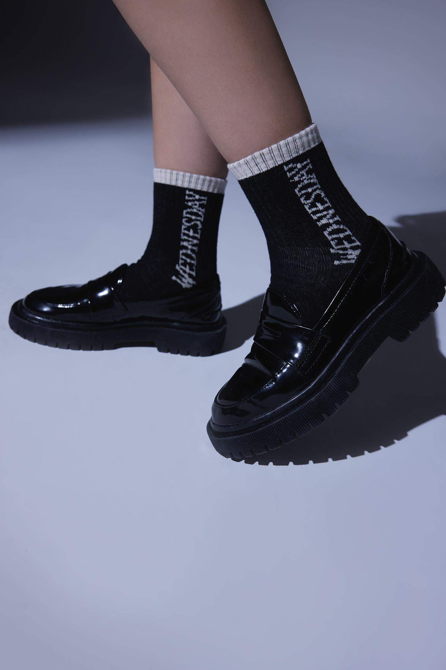 Girl Wednesday 2 Piece Cotton Long Socks