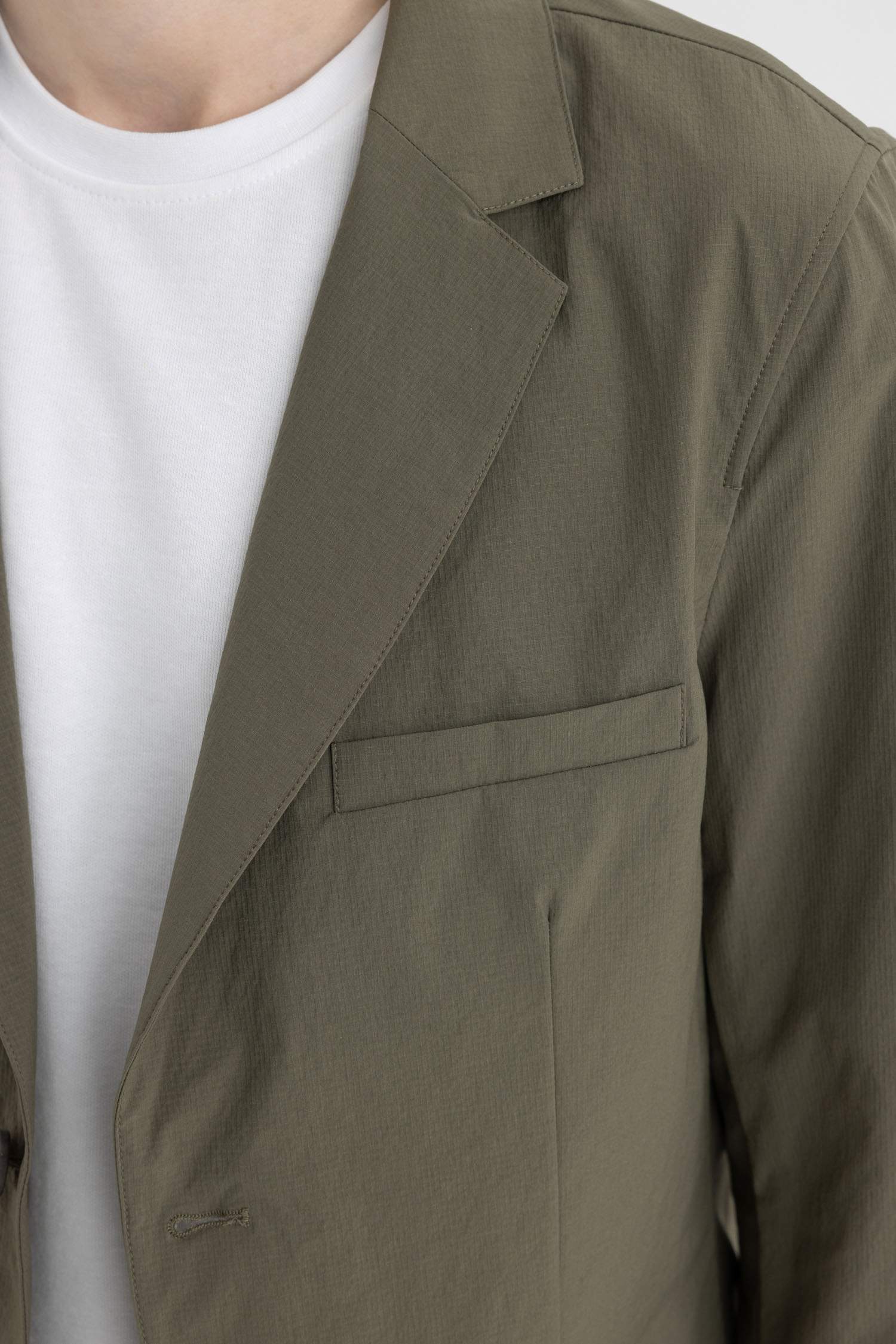 سترة بليزر قصة عادية مبطن