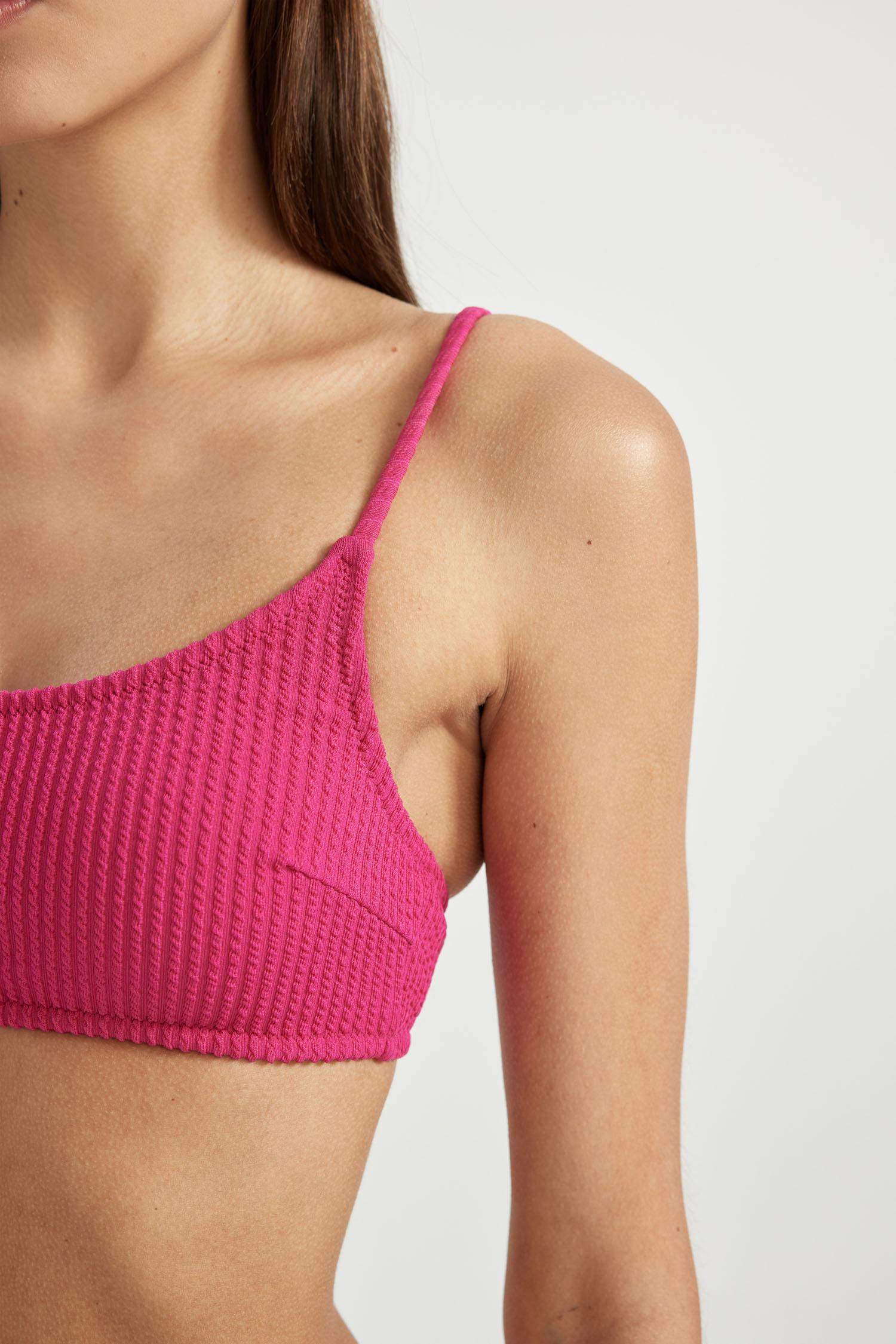 Regular Fit Bürümcük Bikini Üstü-Fall in Love