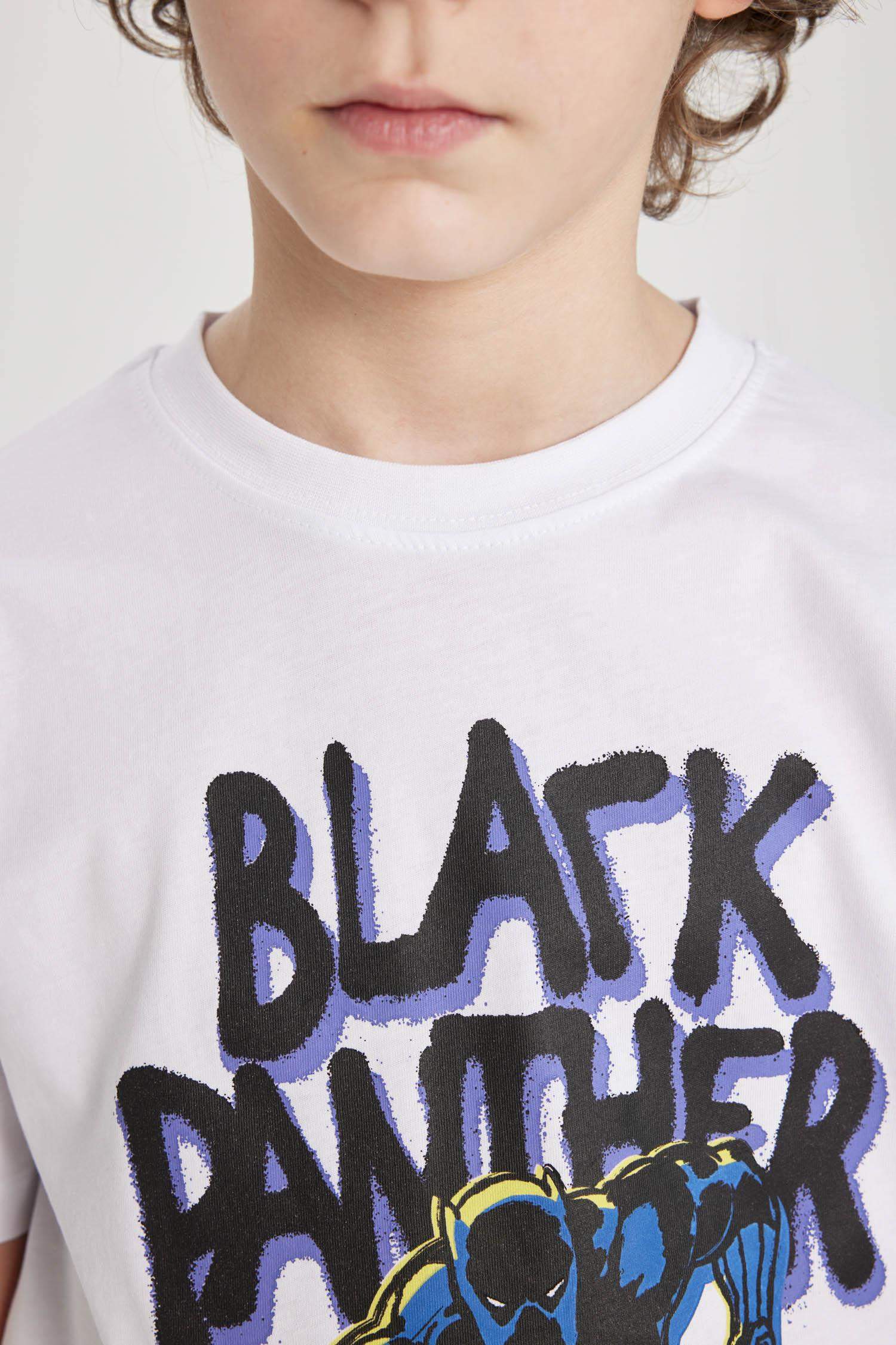 Erkek Çocuk Marvel Comics Bisiklet Yaka Kısa Kollu Tişört