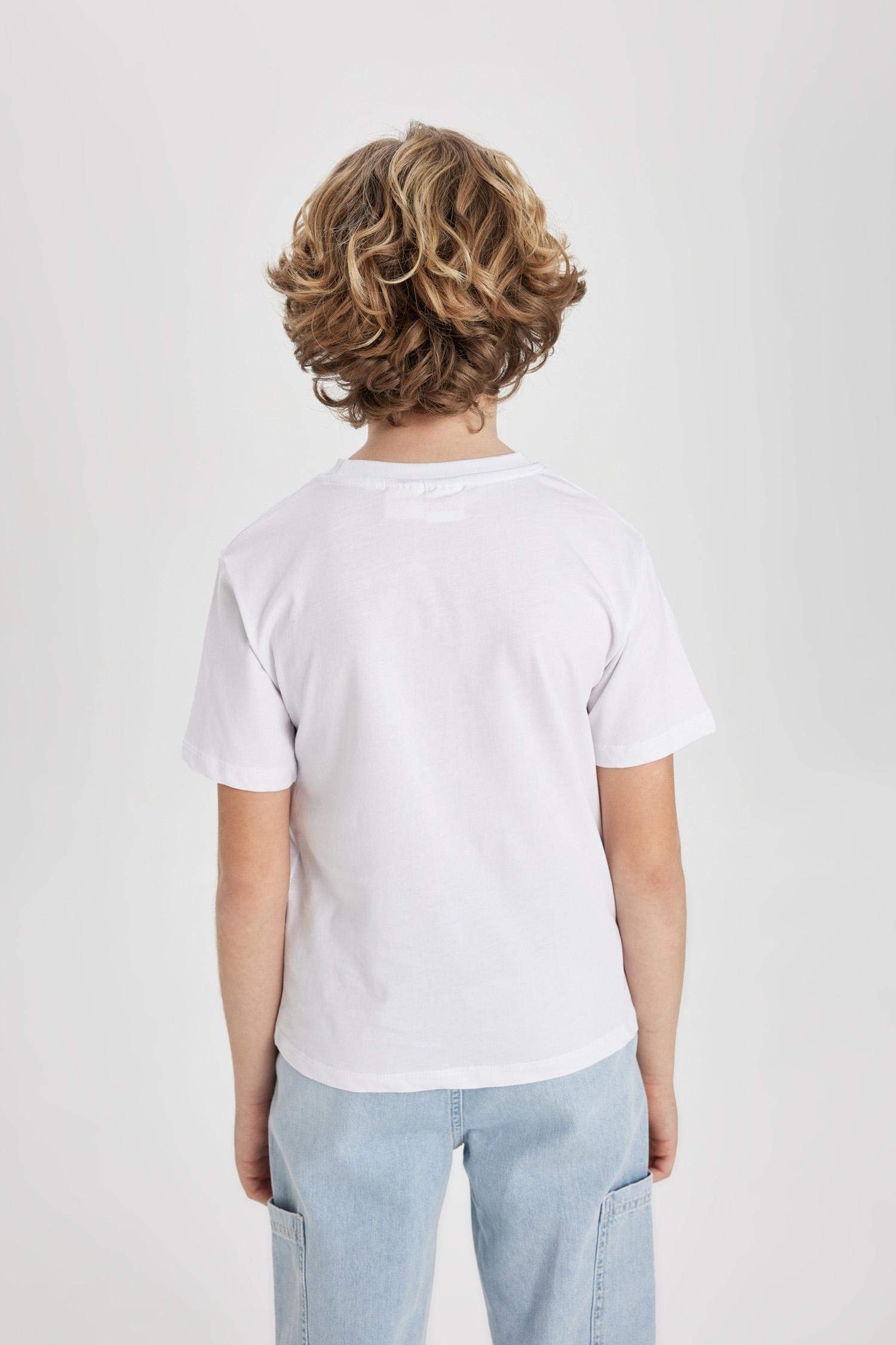 Erkek Çocuk Marvel Comics Bisiklet Yaka Kısa Kollu Tişört