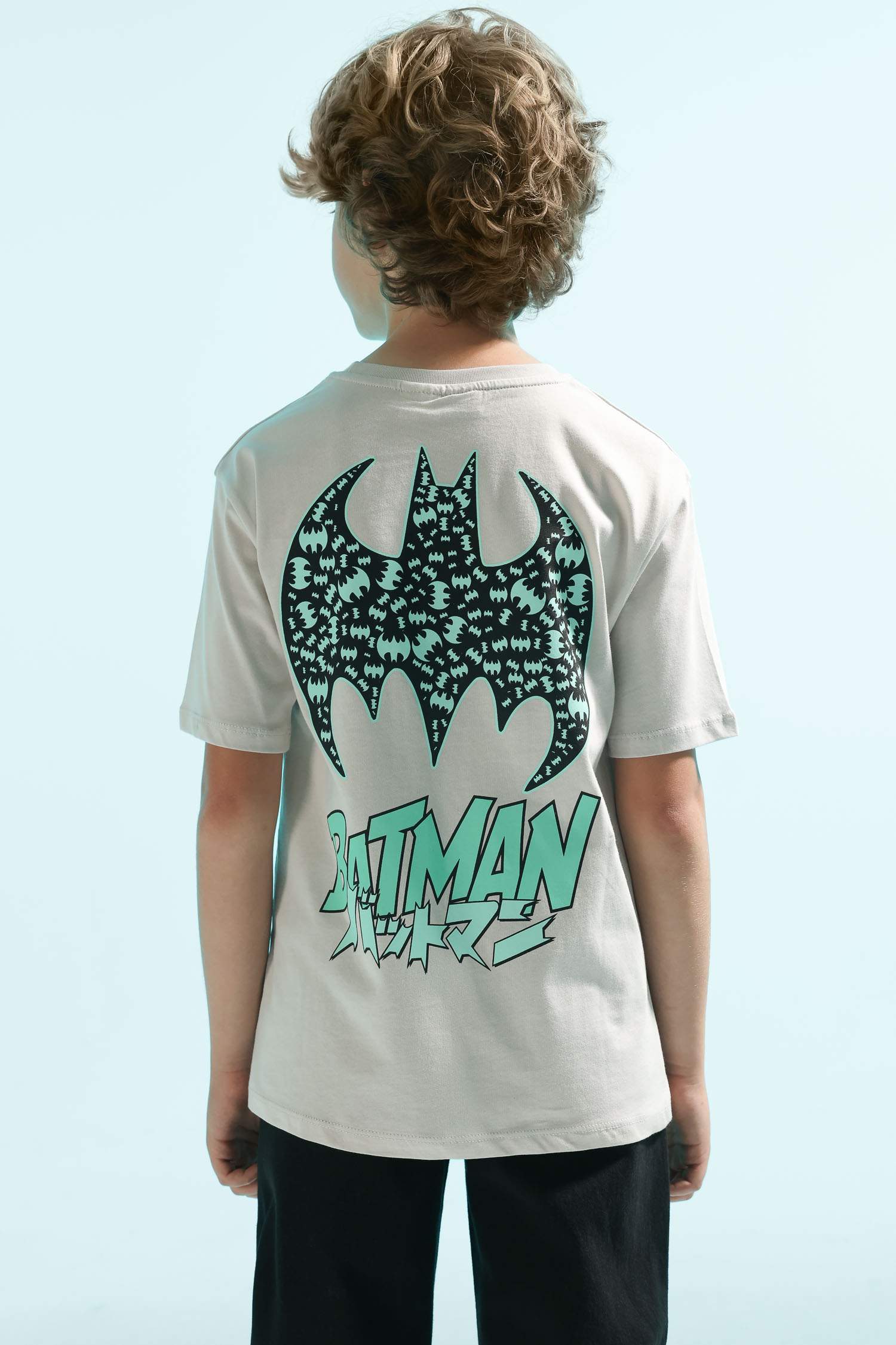 Boy Batman Crew Neck Jersey Short Sleeve T-Shirt