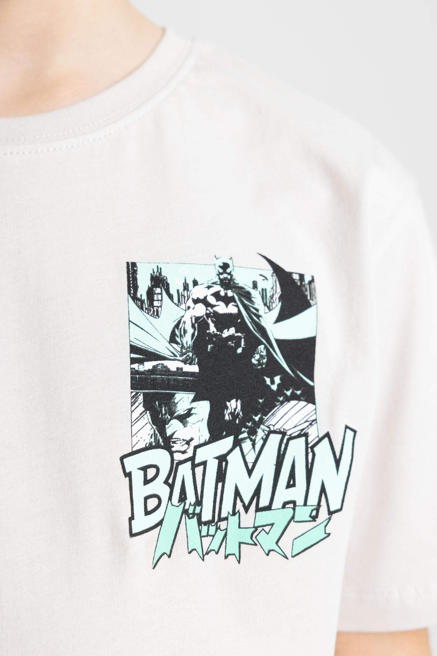 Boy Batman Crew Neck Jersey Short Sleeve T-Shirt