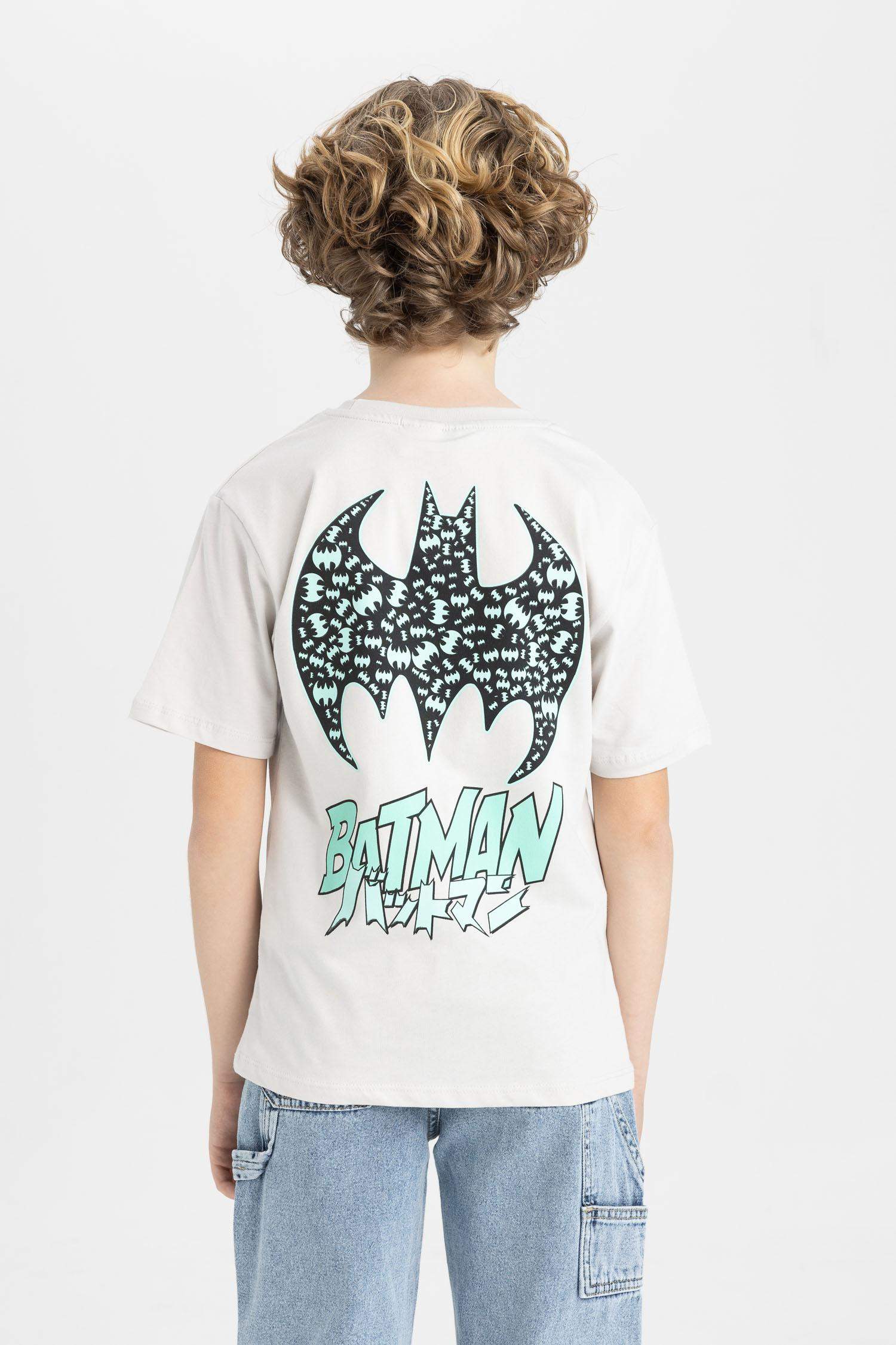 Boy Batman Crew Neck Jersey Short Sleeve T-Shirt