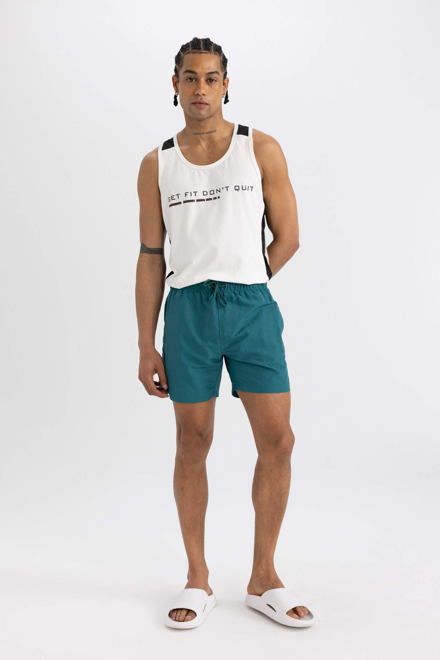 Mesh Lined Short Swim Shorts