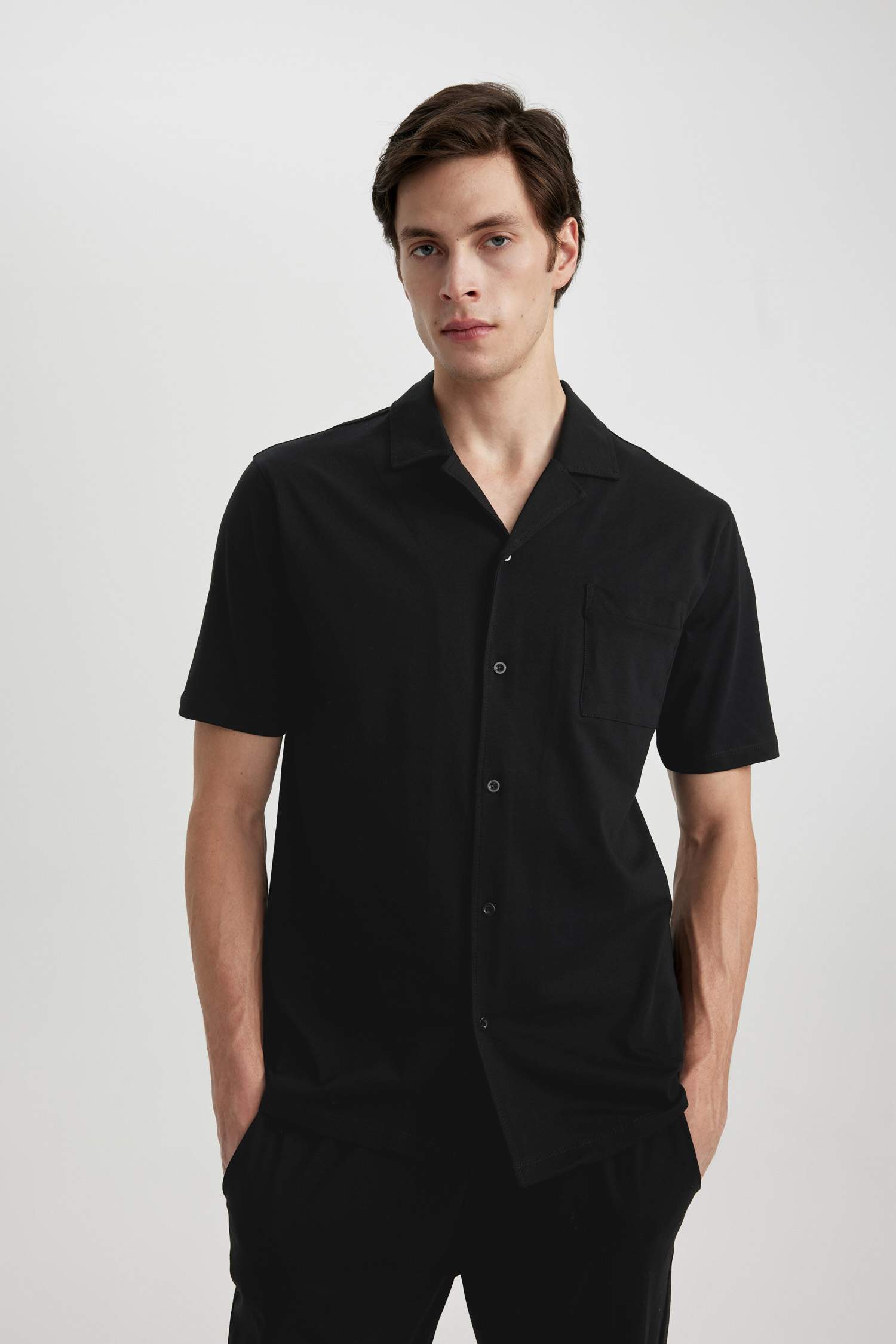 Regular Fit Short Sleeve 2 Piece Pajama Set