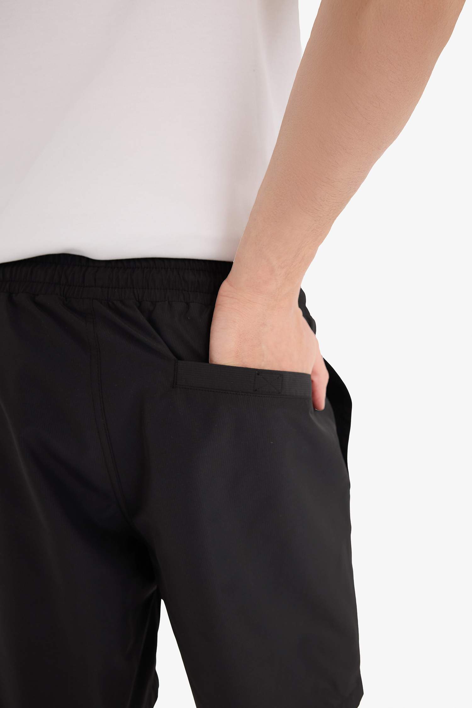 Regular Fit File Astarlı Kısa Boy Deniz Şortu