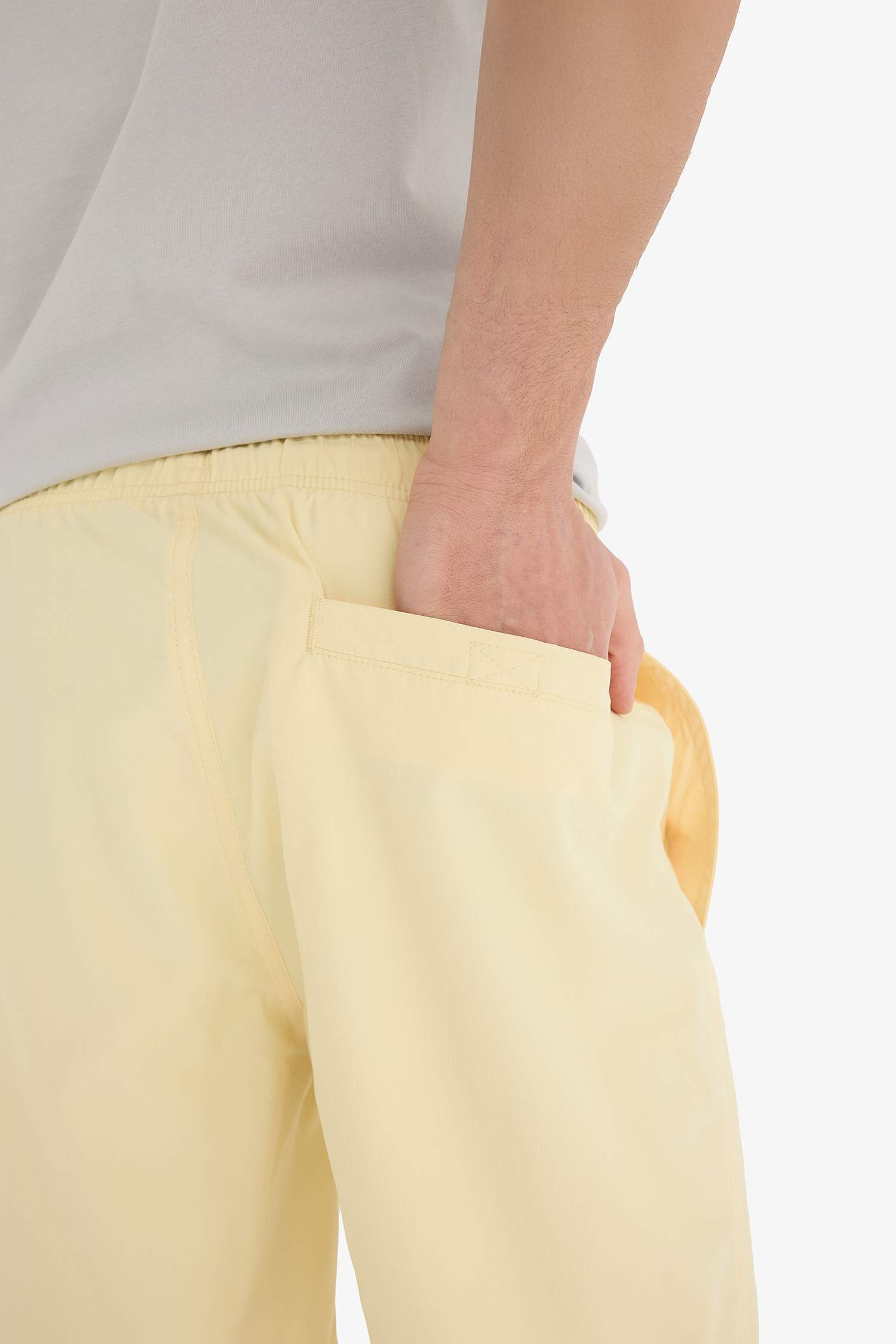 Regular Fit File Astarlı Kısa Boy Deniz Şortu