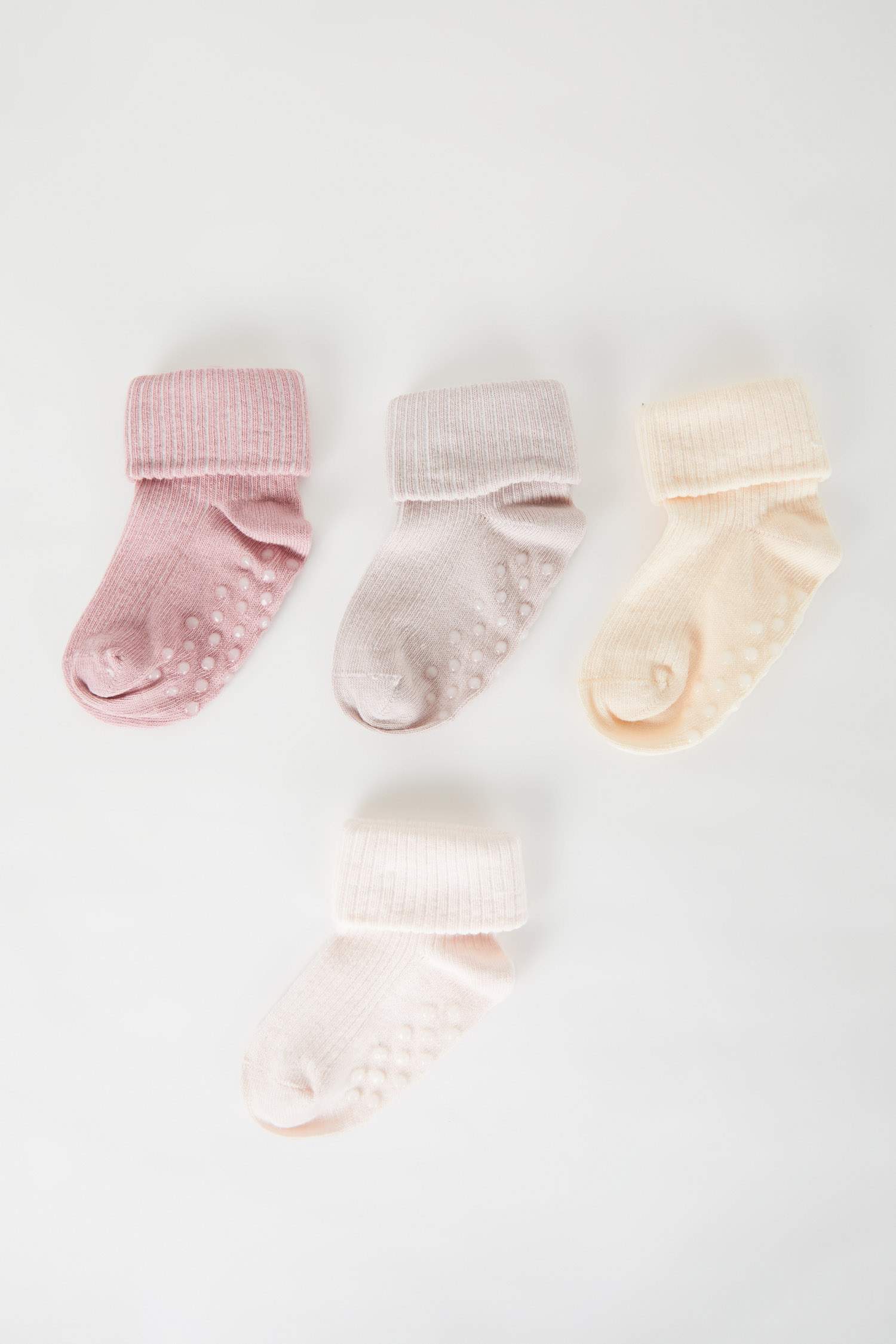 Baby Girl 4 Piece Cotton Long Socks