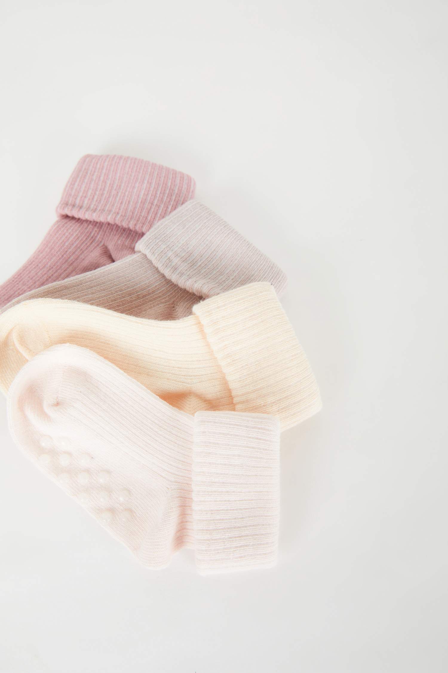 Baby Girl 4 Piece Cotton Long Socks