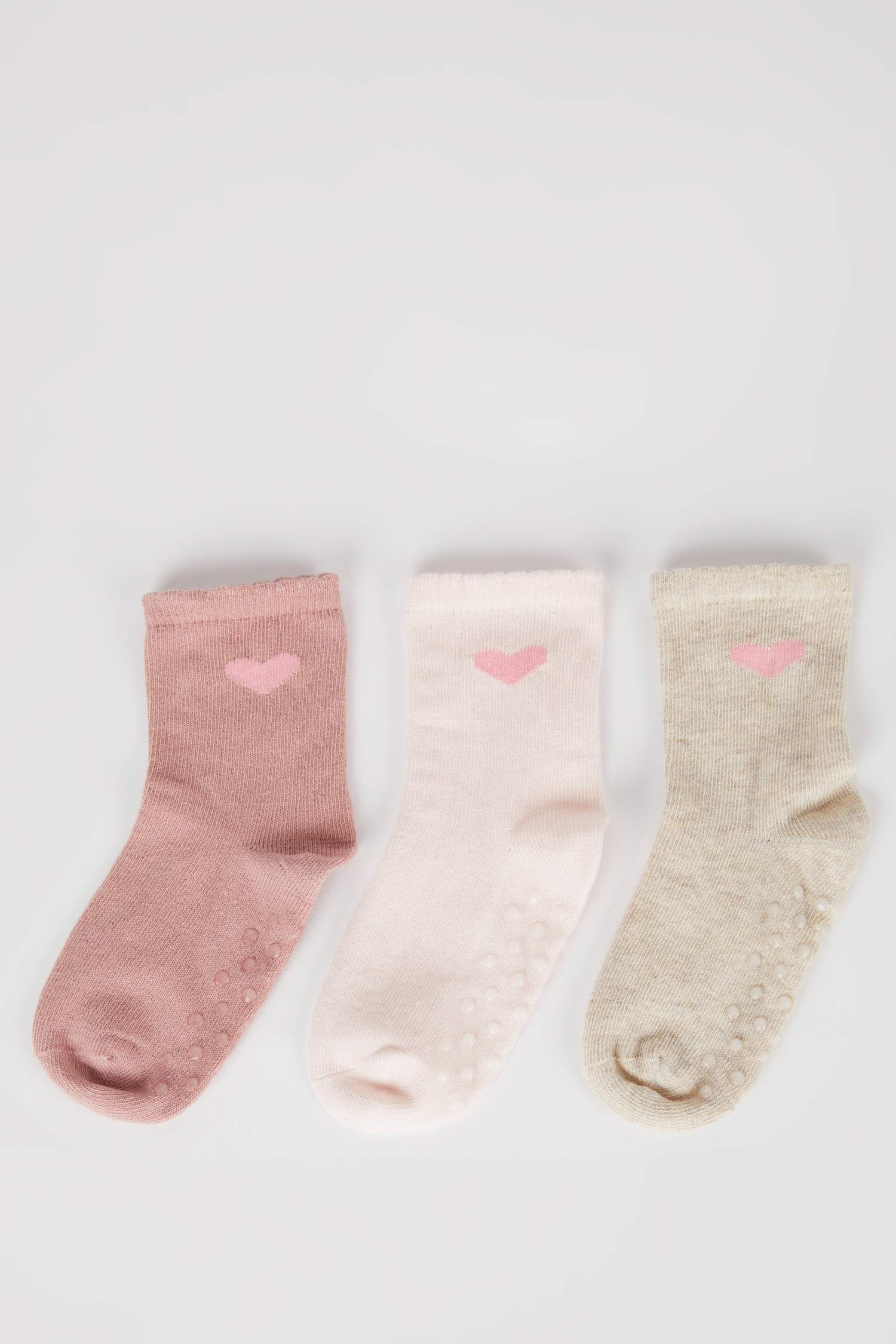 جوارب طويلة قطن بناتي - 3 قطع