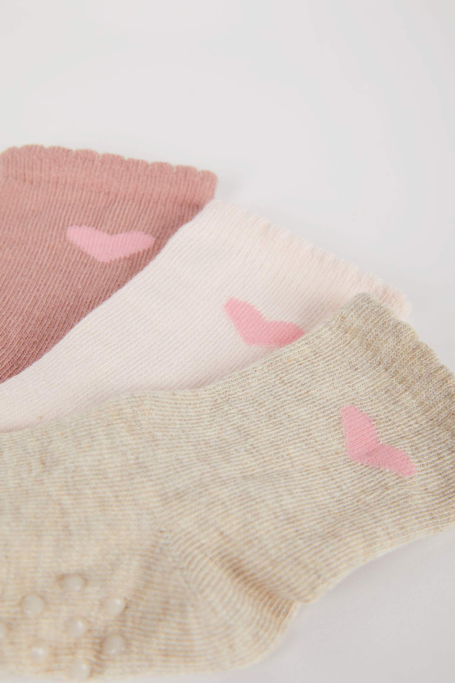 جوارب طويلة قطن بناتي - 3 قطع