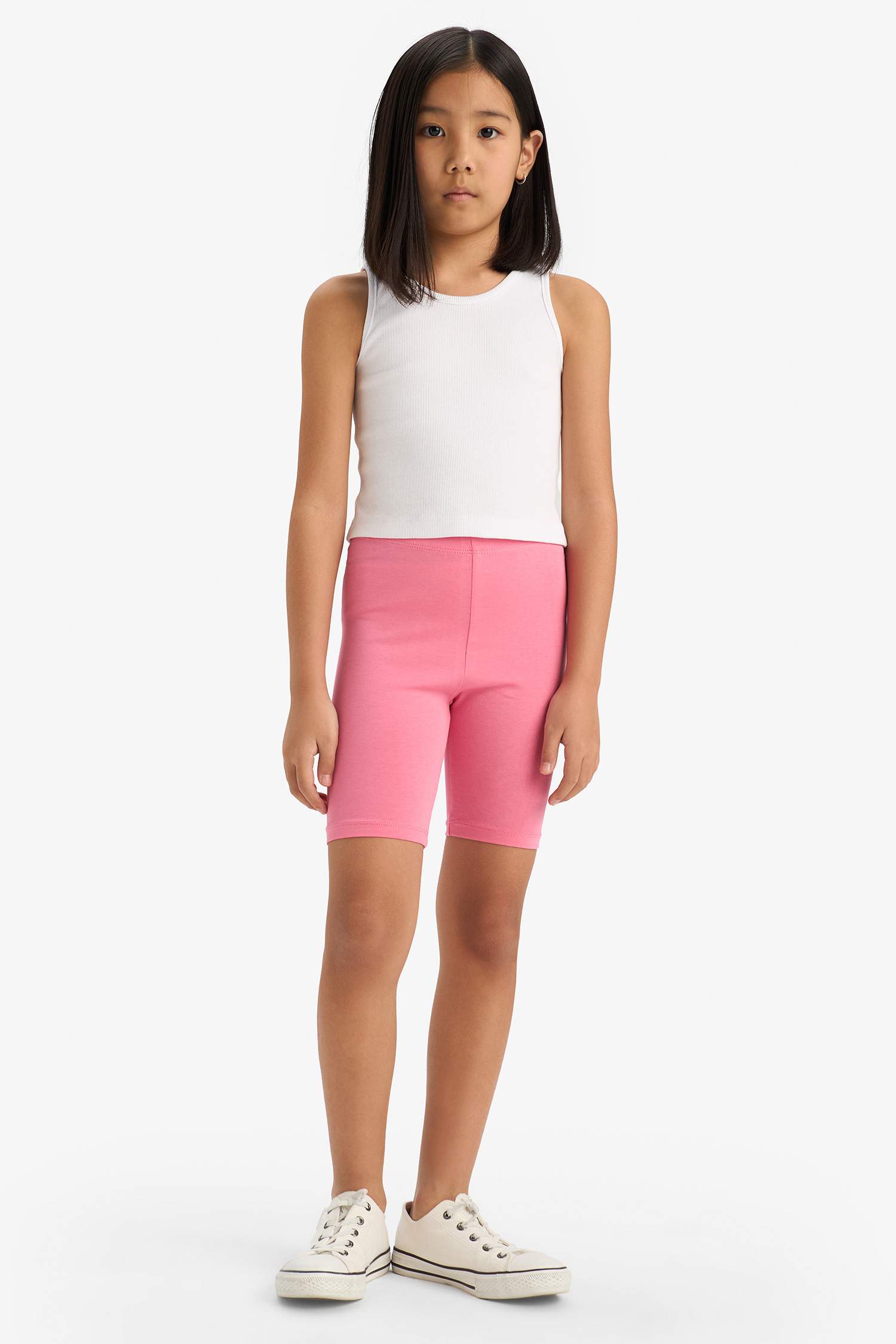 Kız Çocuk Biker Fitilli Kaşkorse 2'li Tayt