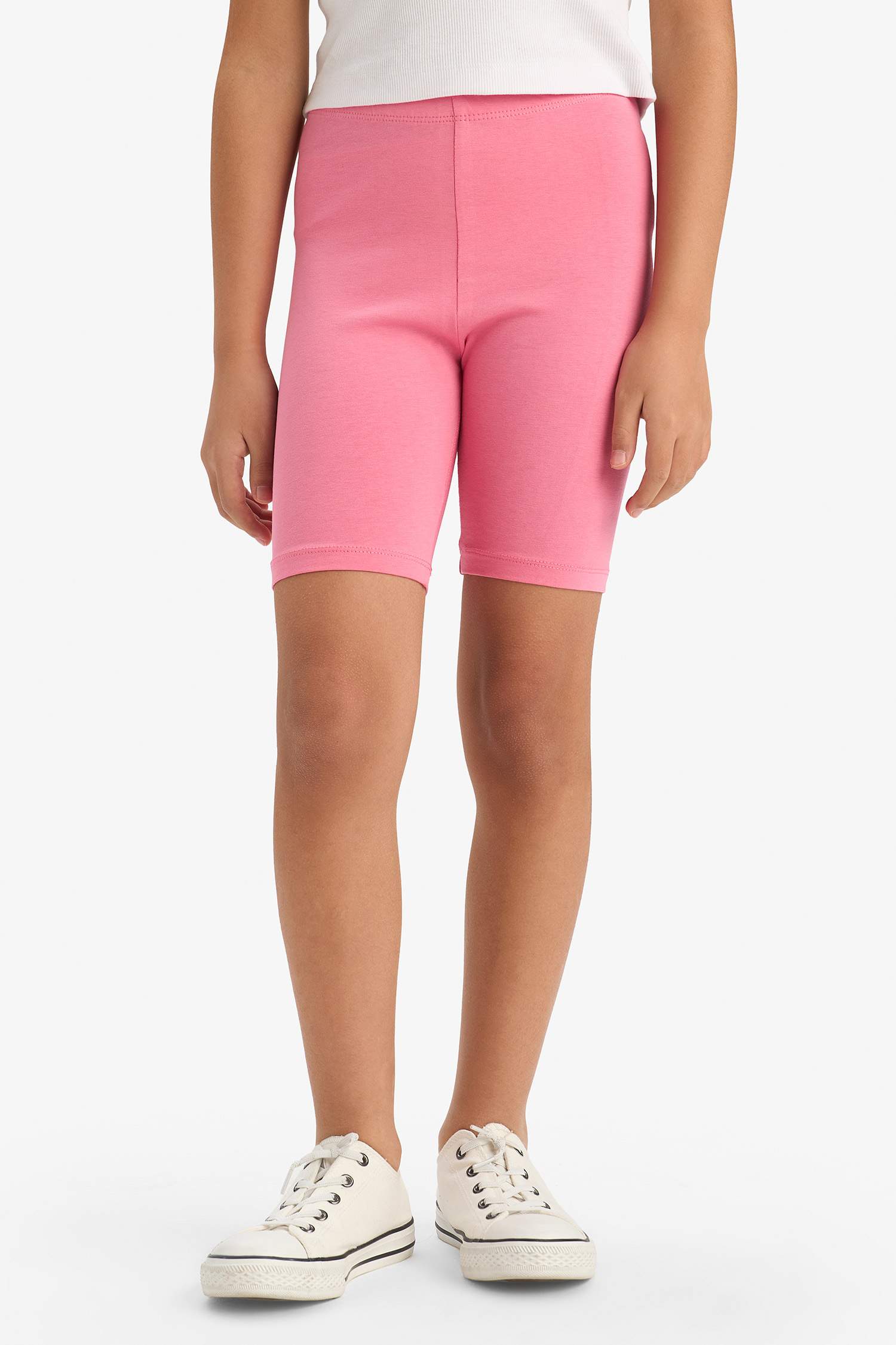 Kız Çocuk Biker Fitilli Kaşkorse 2'li Tayt