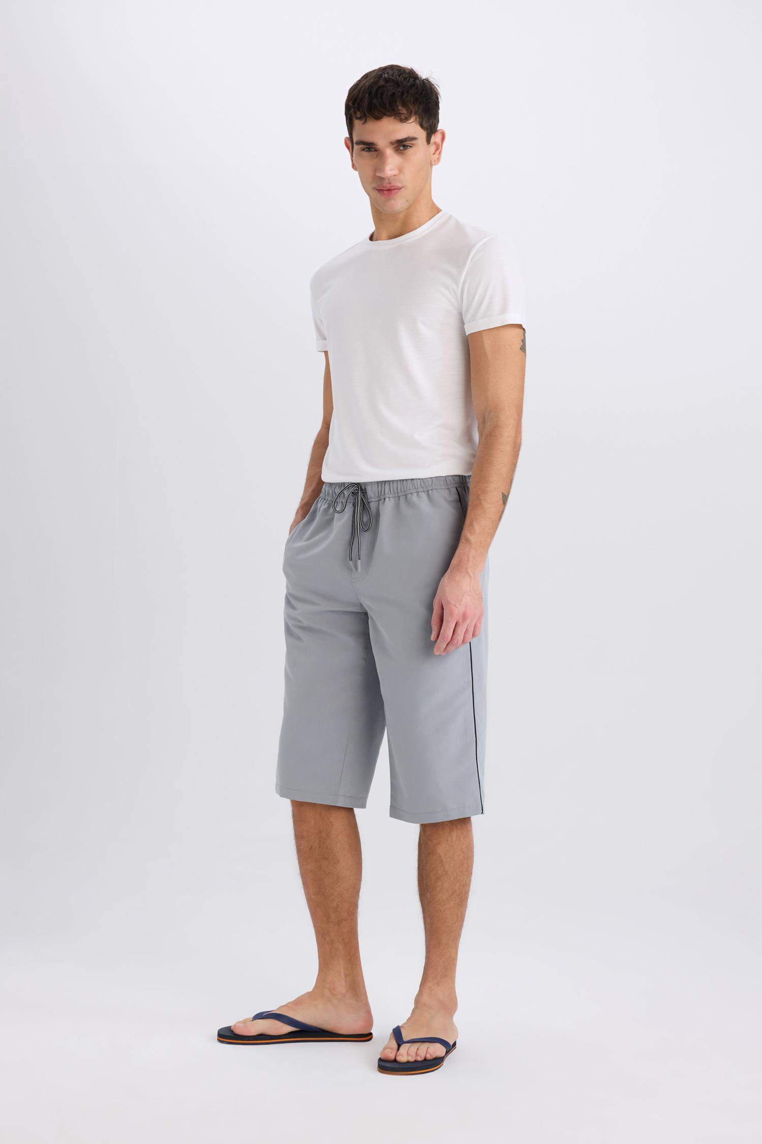 Long Fit Uzun Deniz Şortu