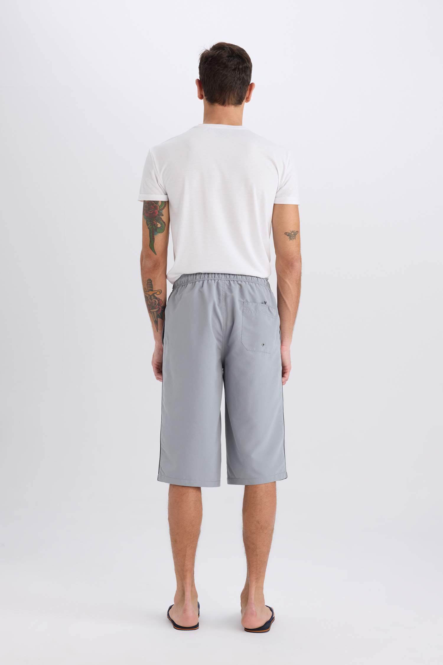 Long Fit Uzun Deniz Şortu