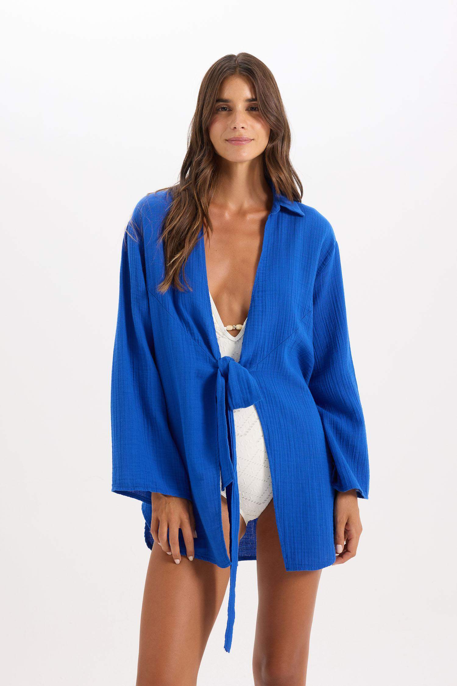 Fall in Love Muslin Beach Shirt