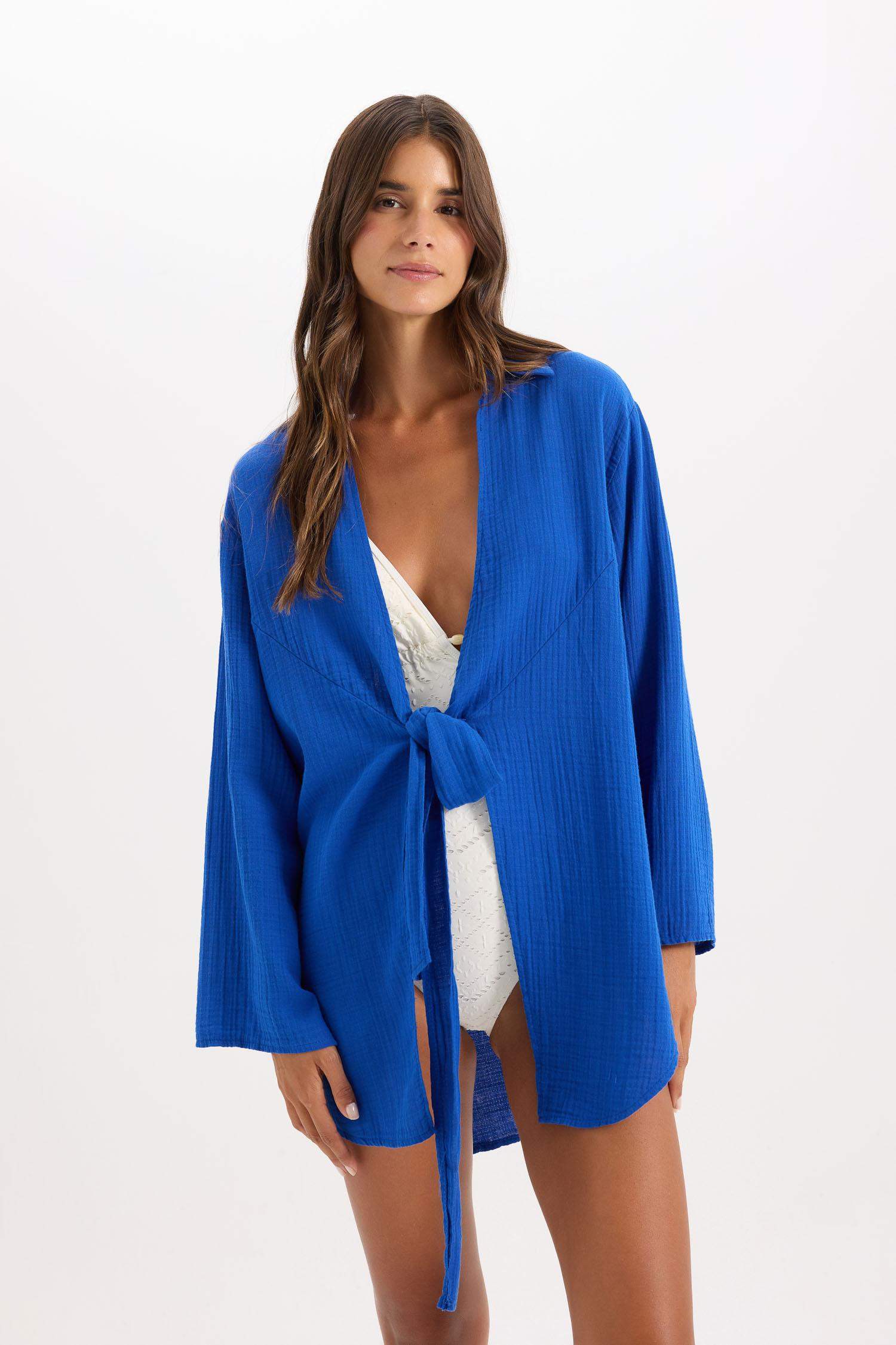 Fall in Love Muslin Beach Shirt