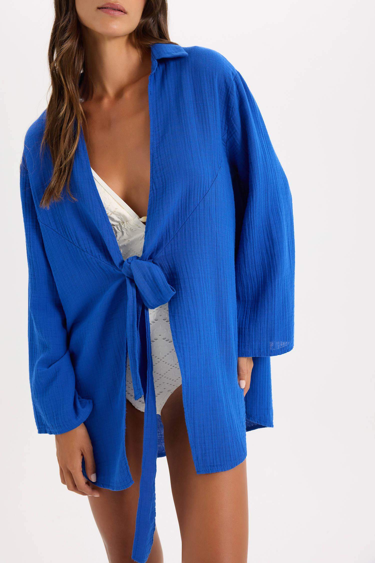 Fall in Love Muslin Beach Shirt