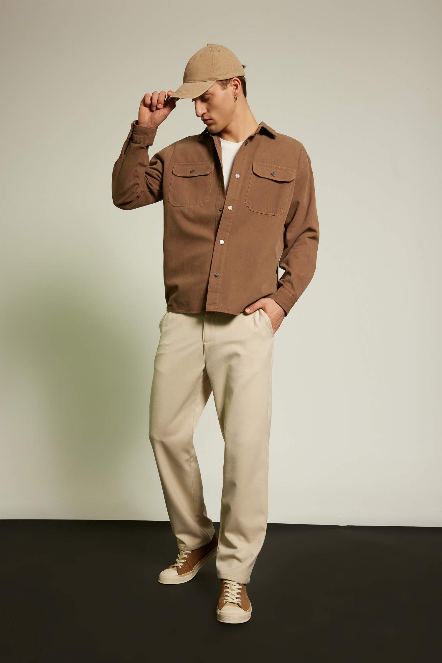 Relax Fit Düz Paça Pantolon